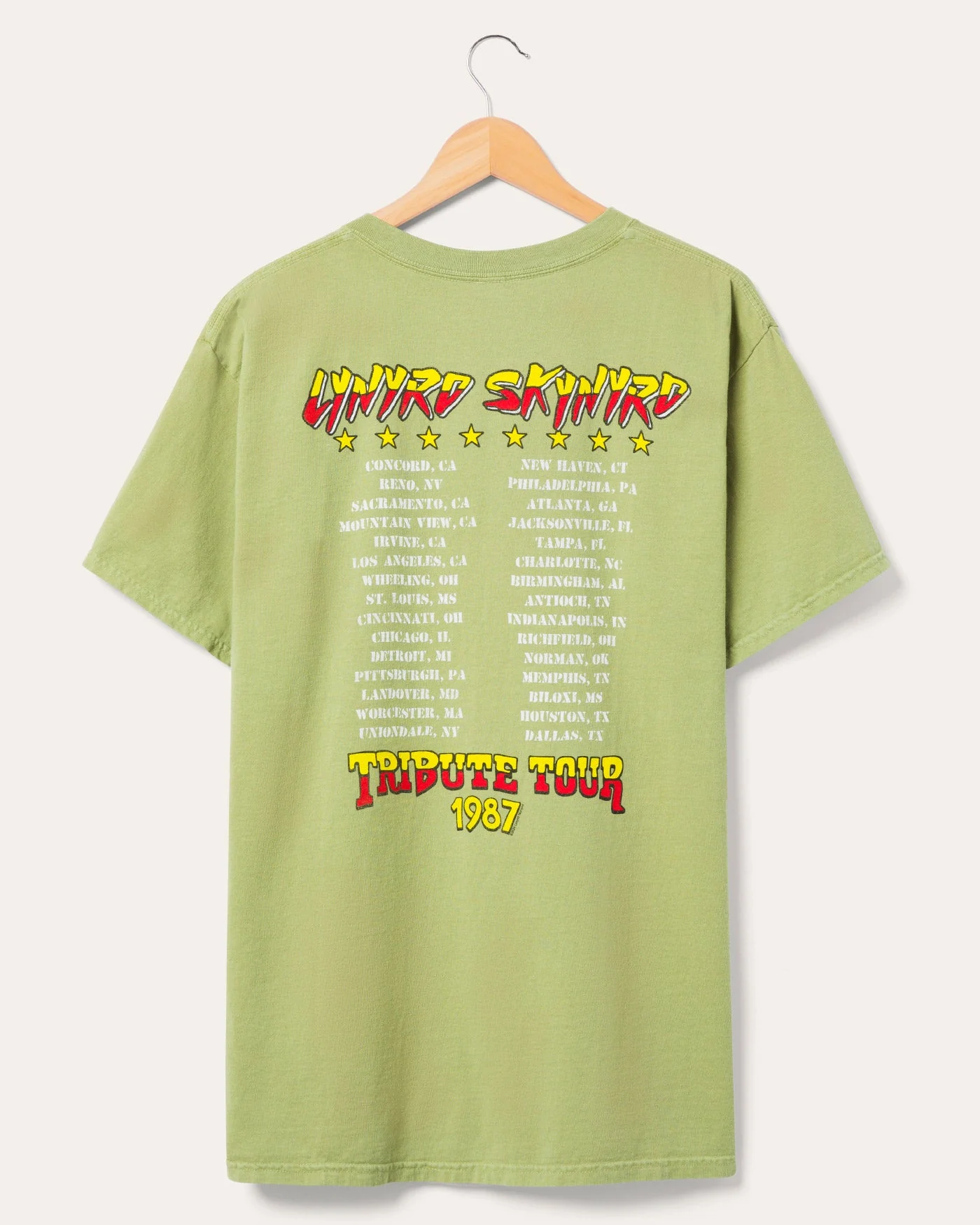 Lynyrd Skynyrd Tribute Tour 1987 Flea Market Tee - Image 5