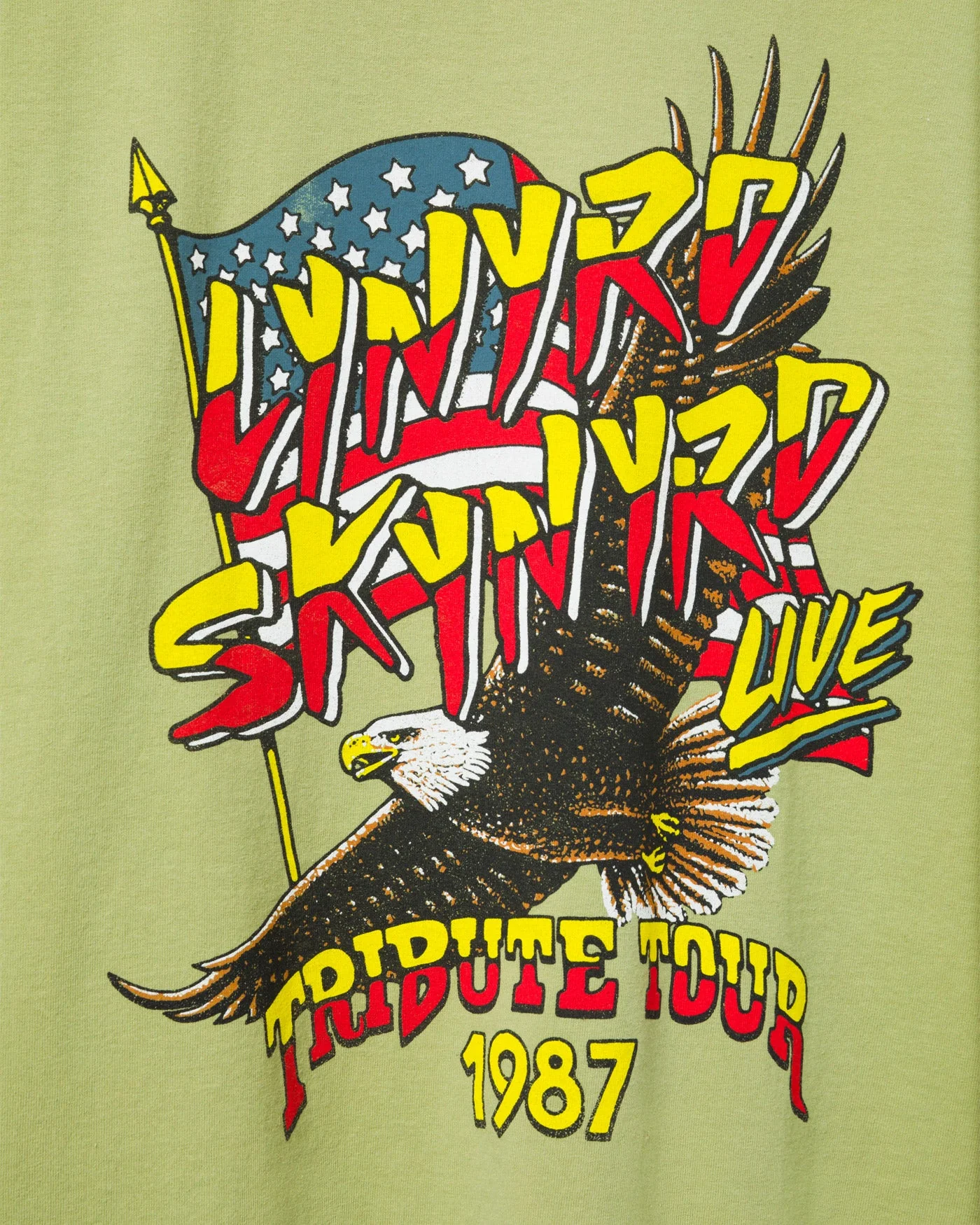 Lynyrd Skynyrd Tribute Tour 1987 Flea Market Tee - Image 6