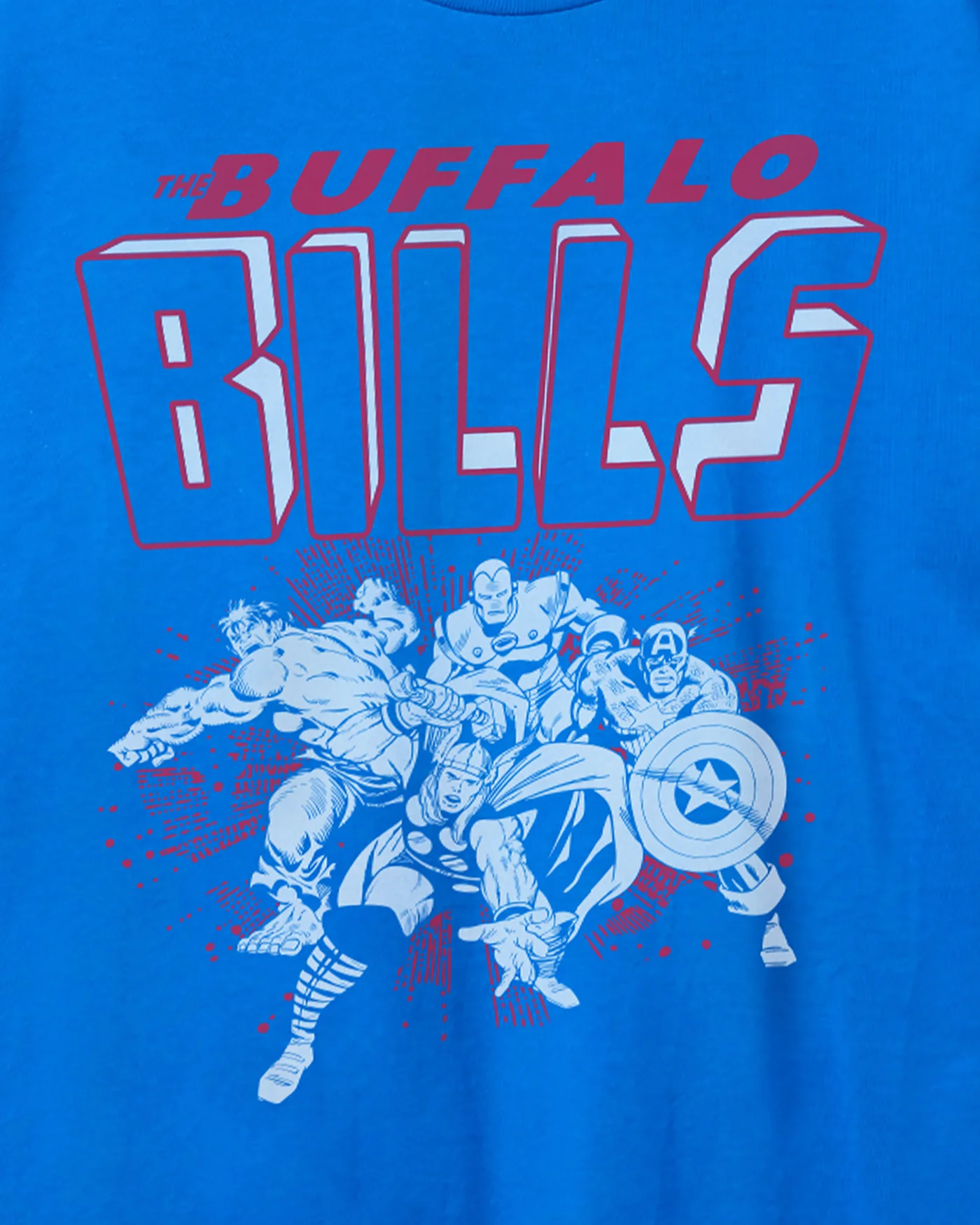 Marvel x Junk Food x NFL Avengers Team Bills Tee - Image 3