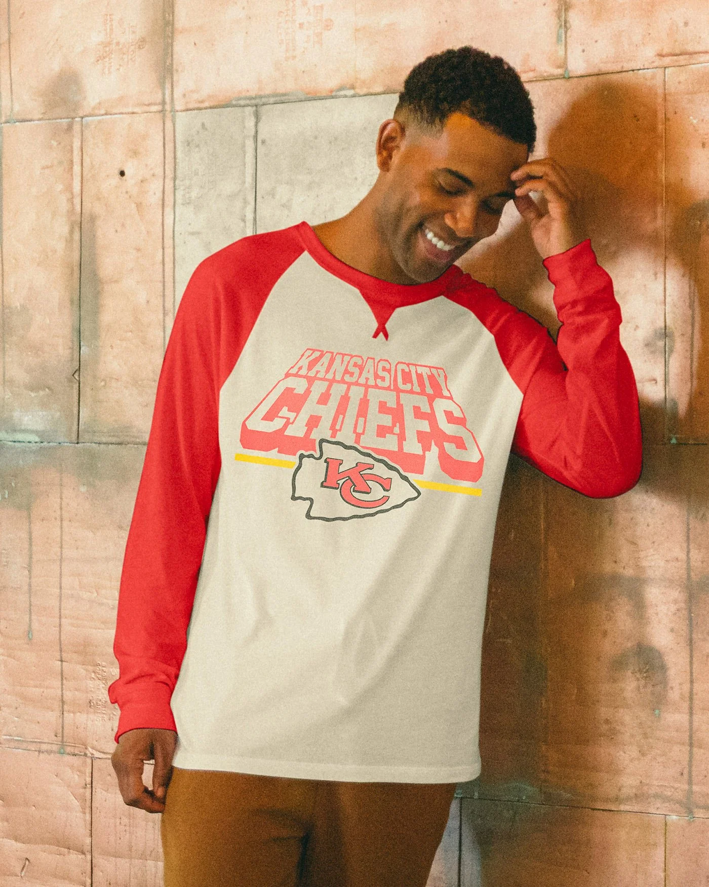 NFL Kansas City Chiefs Colorblock Long Sleeve Raglan - Image 2