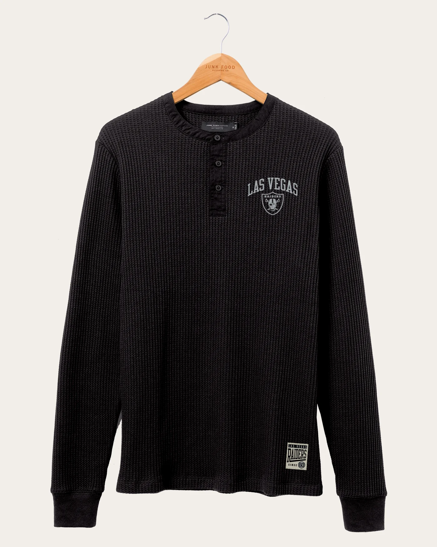 NFL Las Vegas Raiders Thermal Henley Long Sleeve