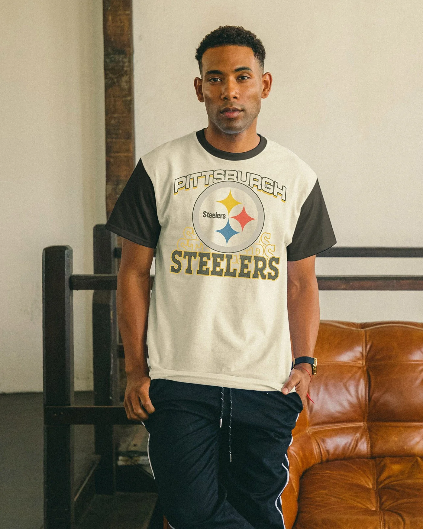 NFL Pittsburgh Steelers Colorblock Tee - Image 2