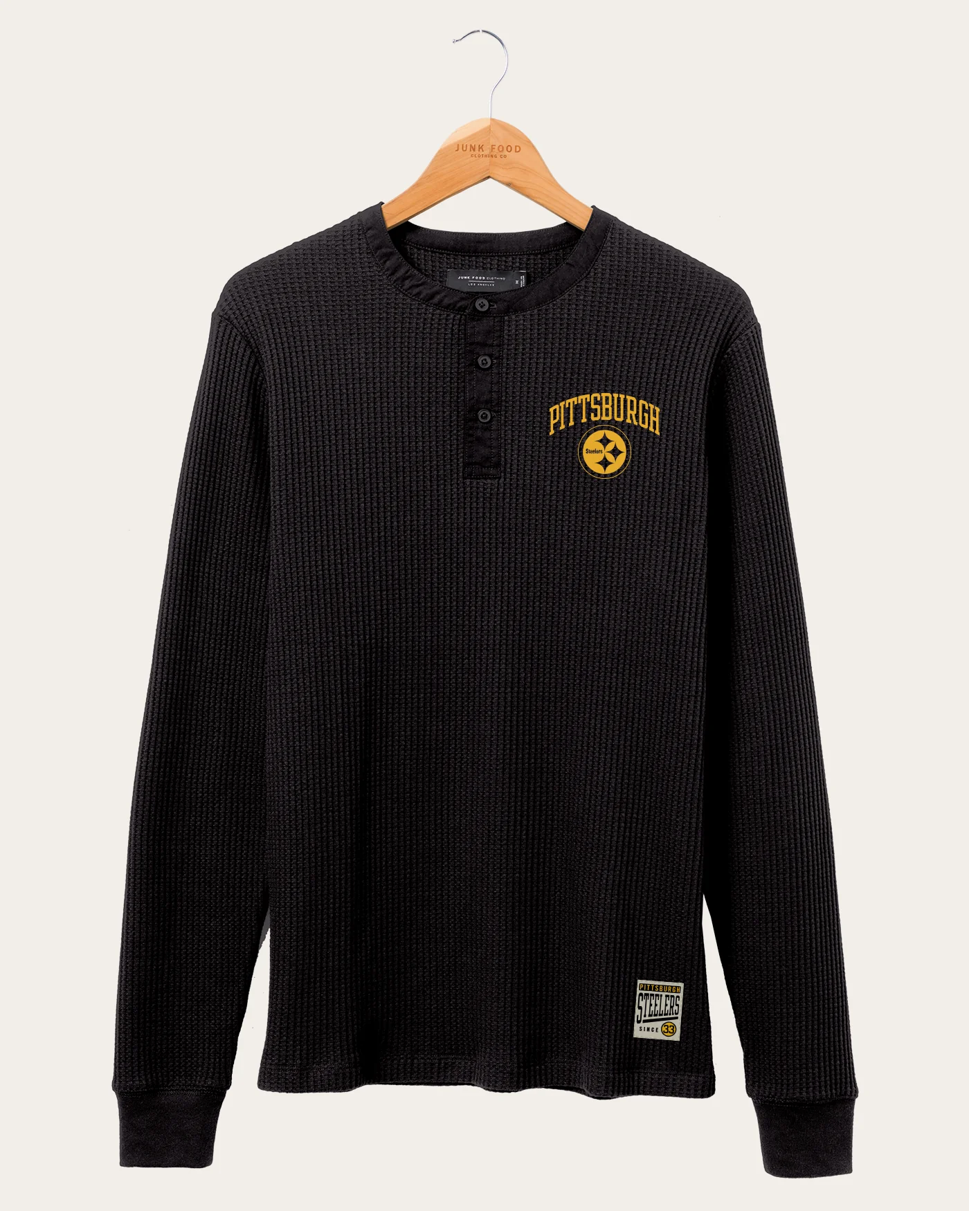 NFL Pittsburgh Steelers Thermal Henley Long Sleeve
