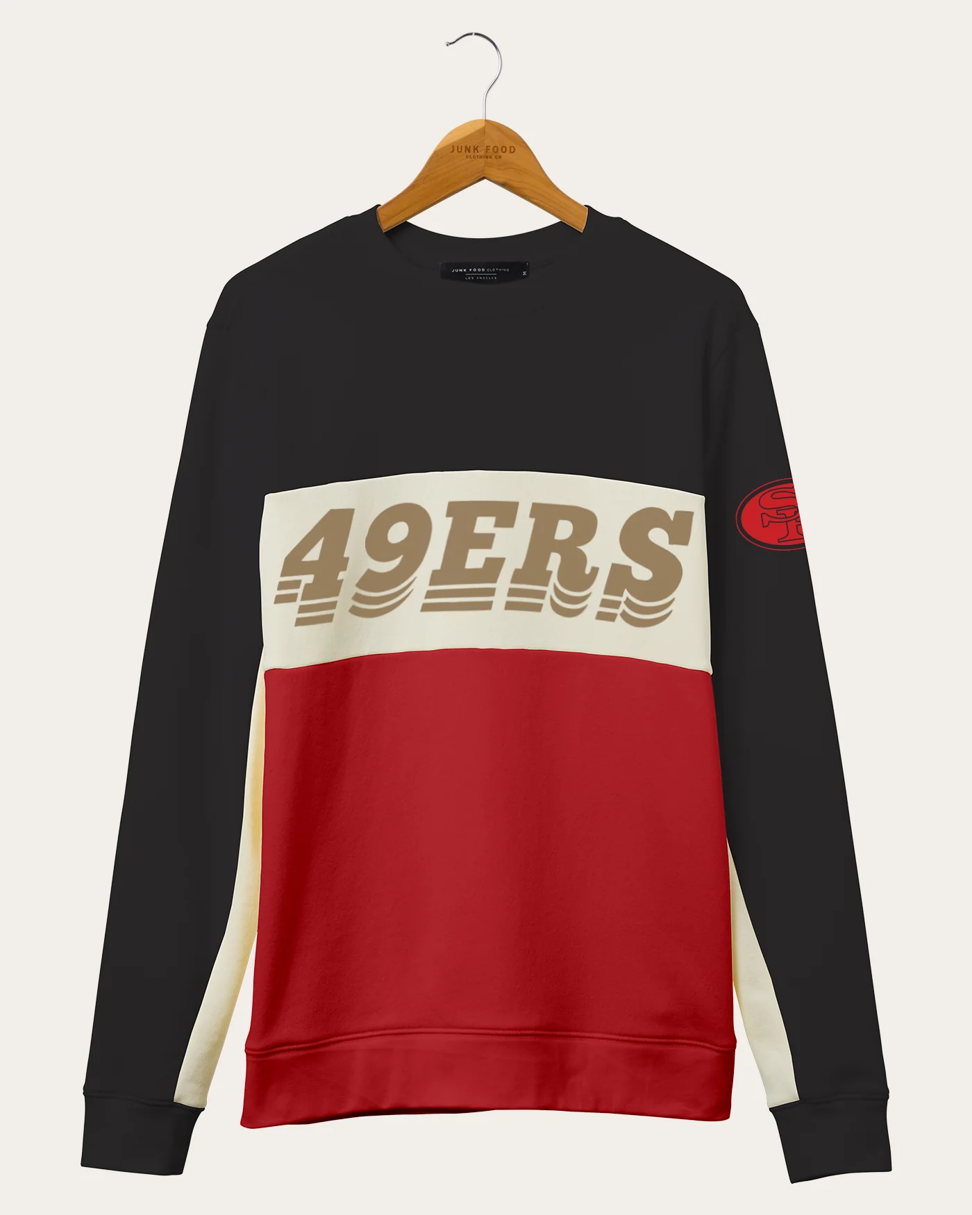 NFL San Francisco 49ers Colorblock Crew Fleece