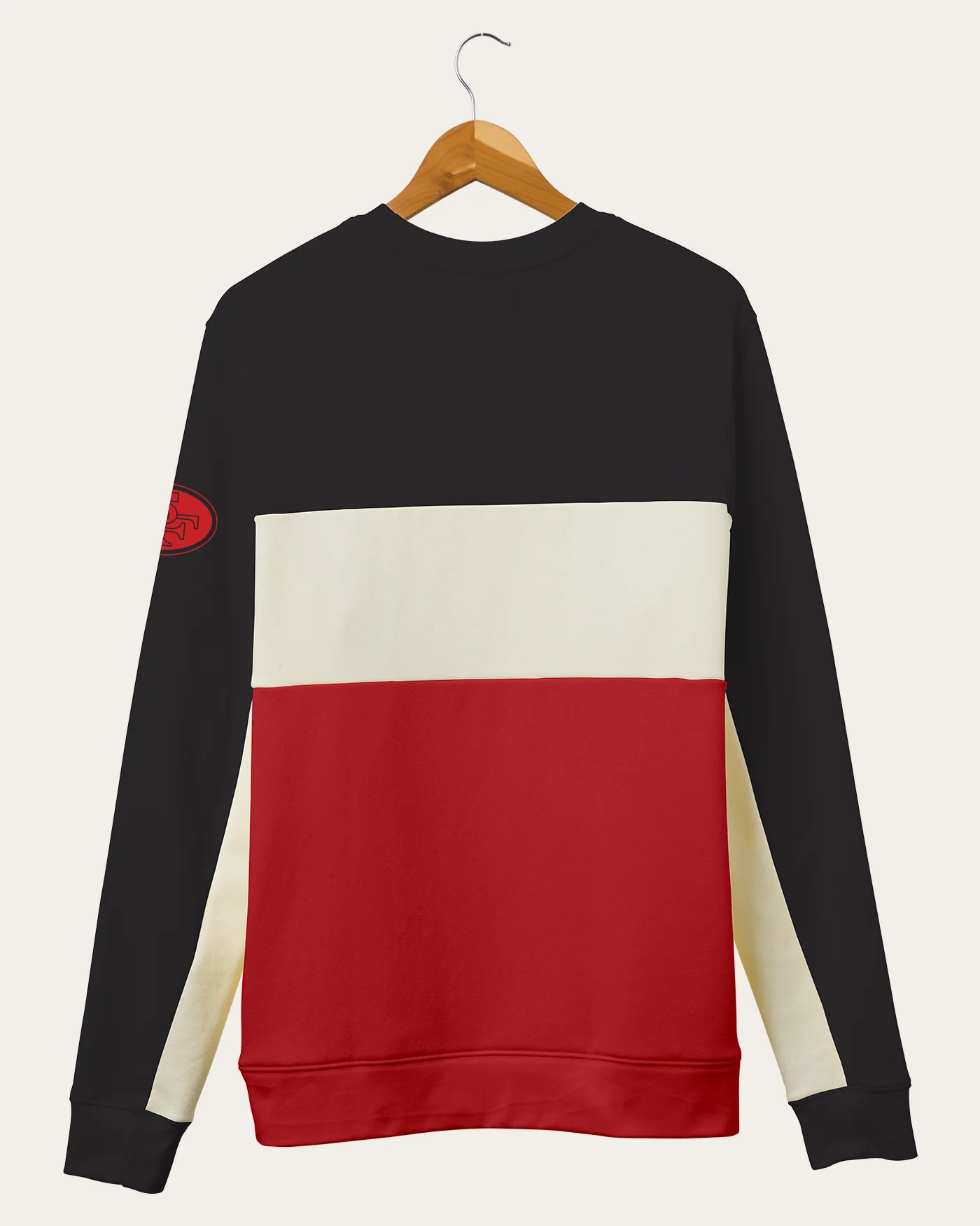 NFL San Francisco 49ers Colorblock Crew Fleece - Image 3