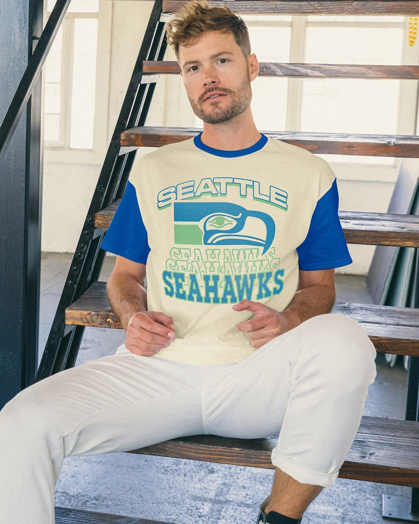 NFL Seattle Seahawks Colorblock Tee - Image 2