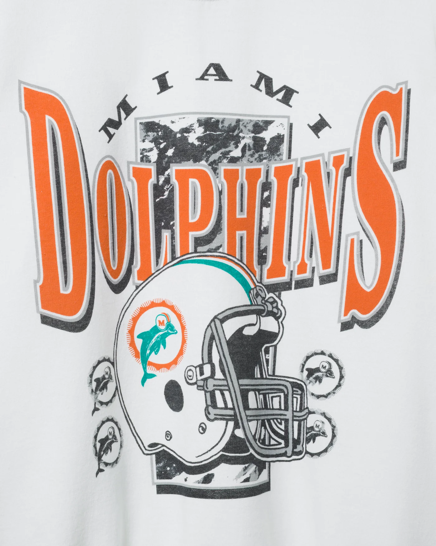 Miami Dolphins Conversion Flea Market Crew Fleece - Image 3