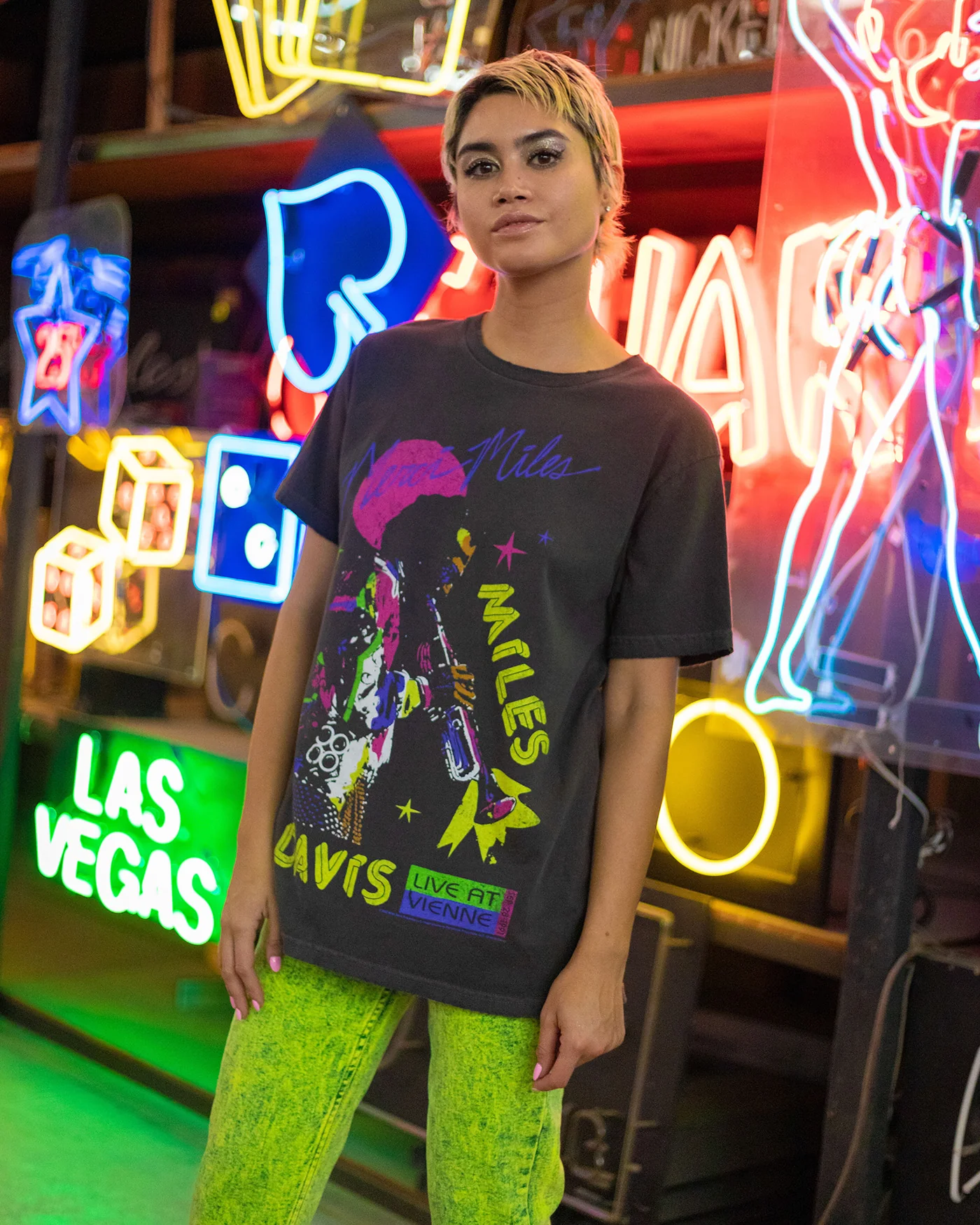 Miles Davis Merci Miles Vintage Tee - Image 2