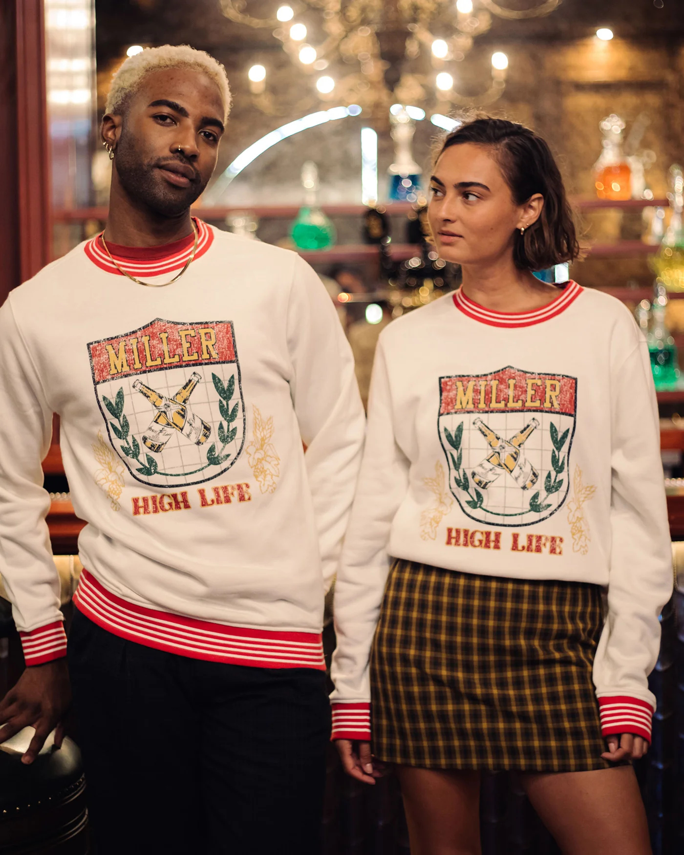Miller High Life Sportsman's Club Crest Striped Fleece - Image 2