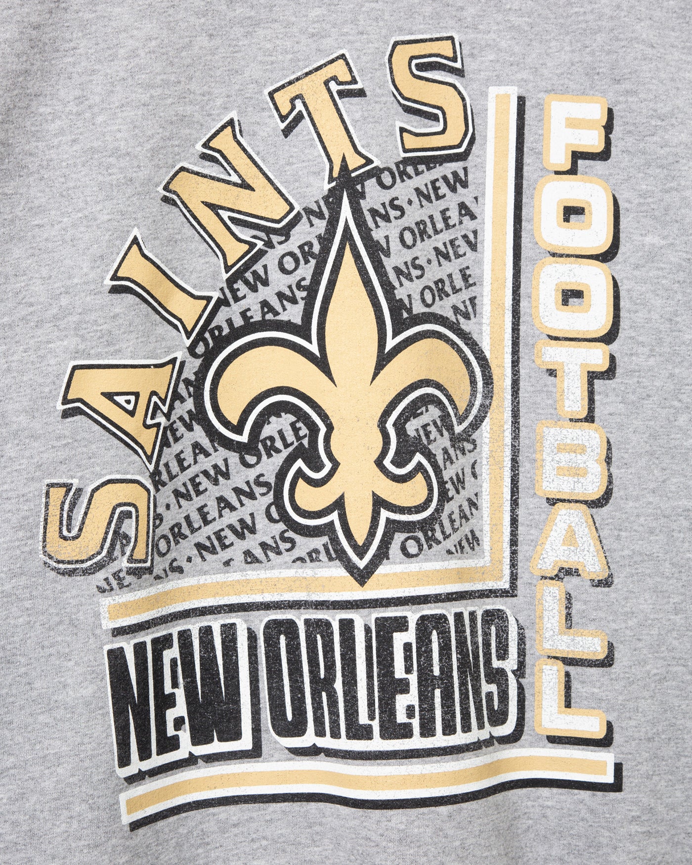 New Orleans Saints Backfield Flea Market Crew Fleece - Image 3