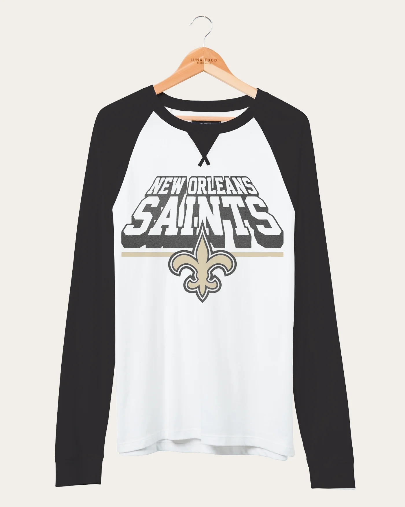 NFL New Orleans Saints Colorblock Long Sleeve Raglan - Image 3