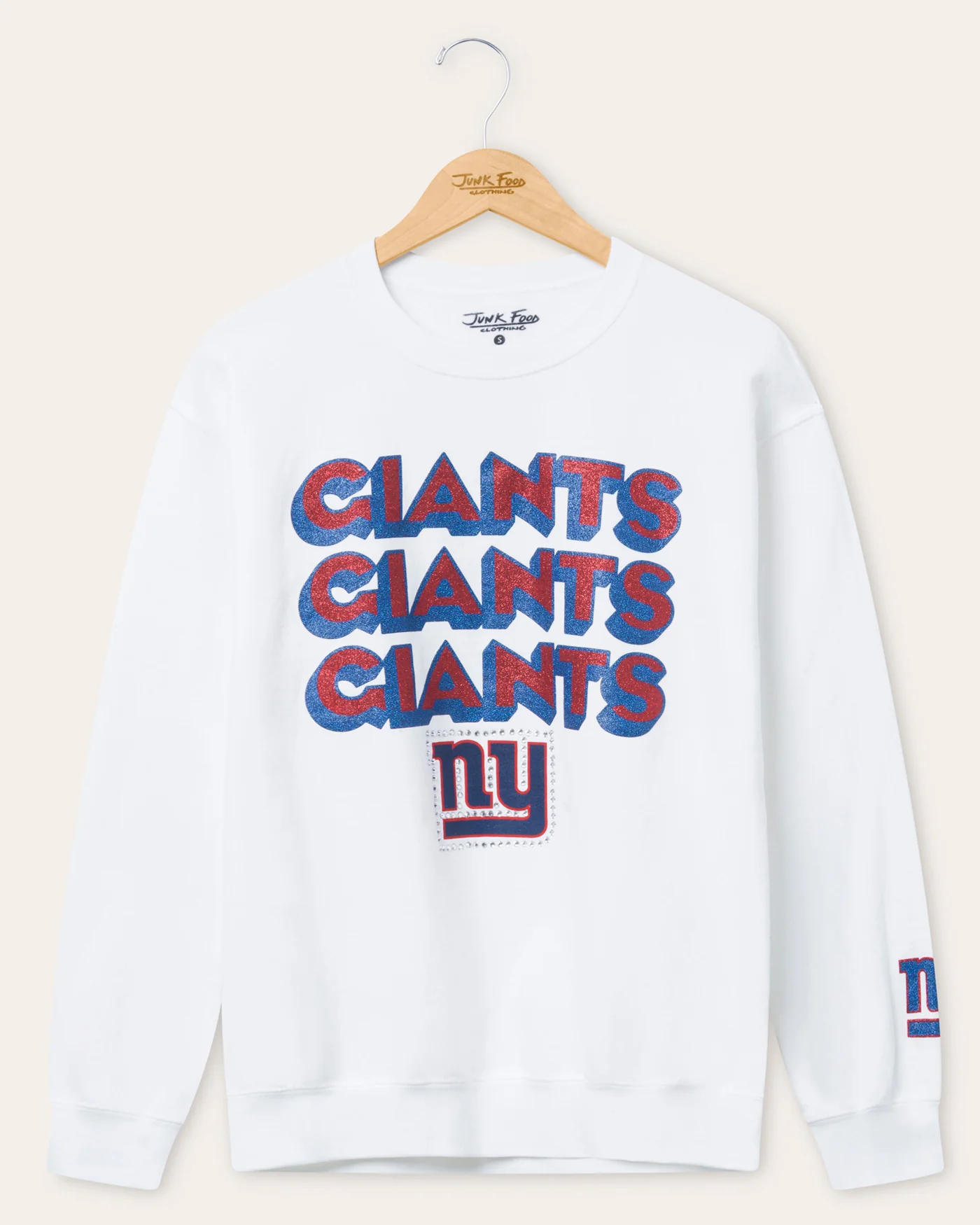 New York Giants Repeat Bling Flea Market Crew Fleece