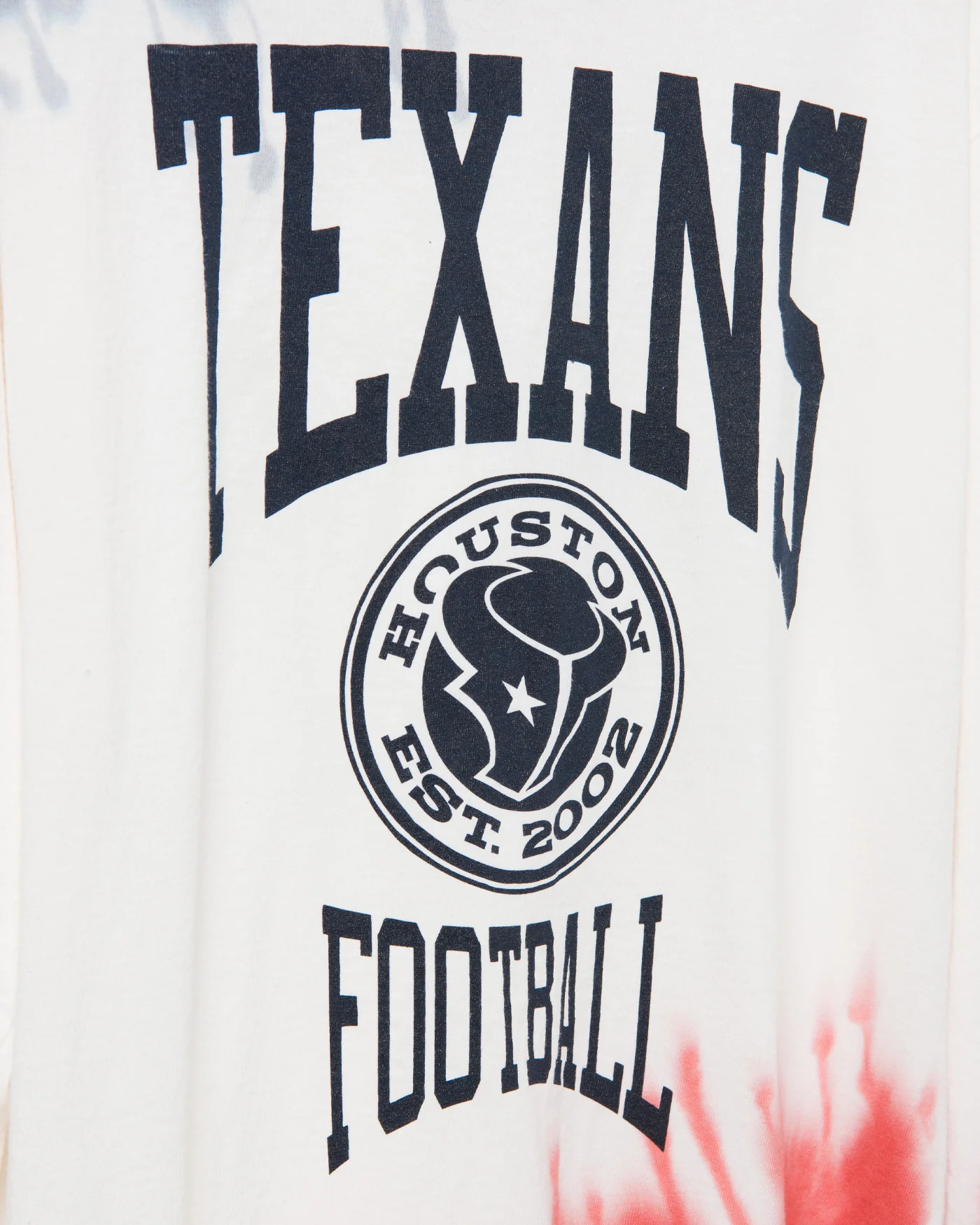 NFL Houston Texans Tie Dye Long Sleeve Flea Market Tee - Image 4