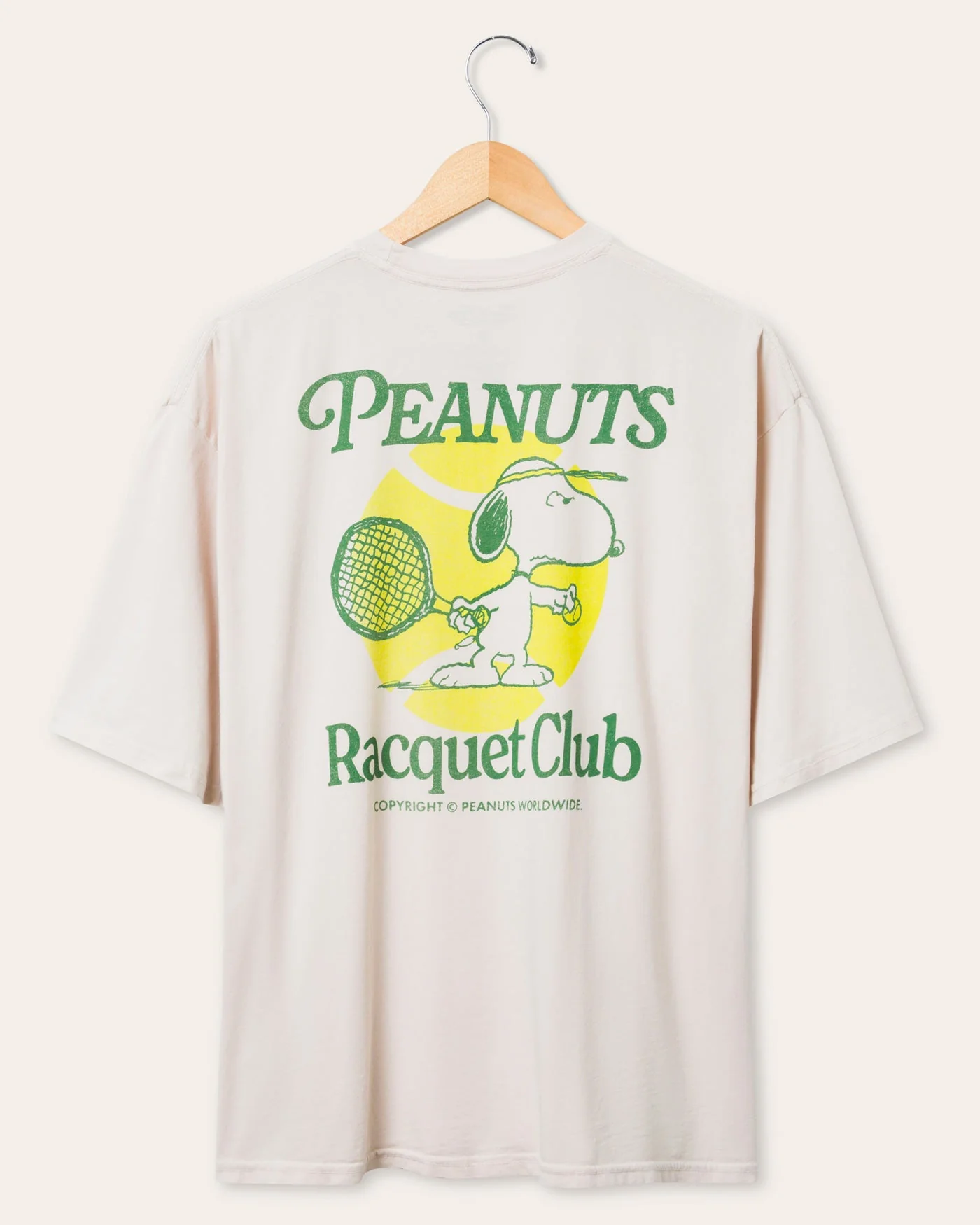 Peanuts Racquet Club Oversized Tee - Image 3
