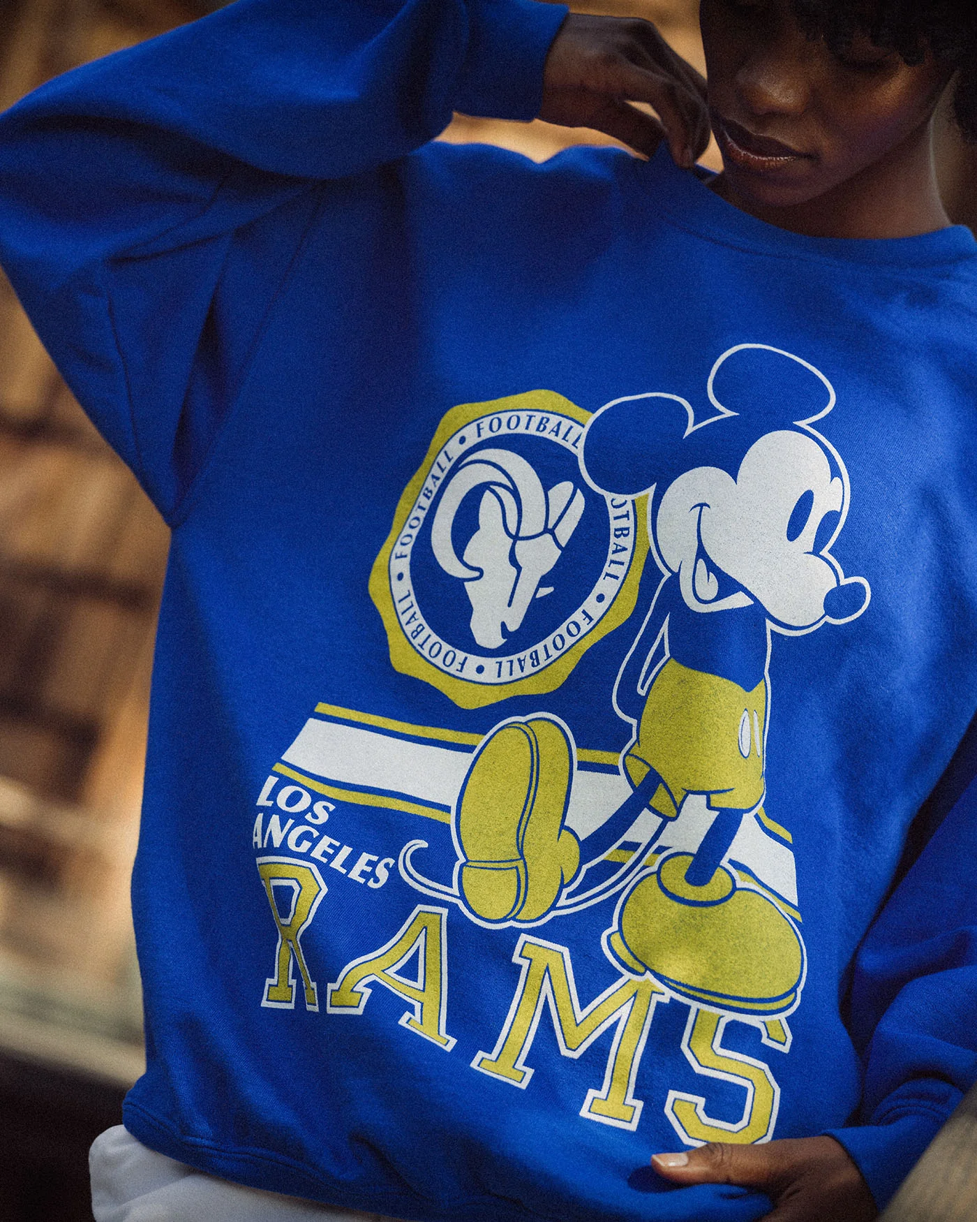 Los Angeles Rams Mickey Crew Fleece - Image 2