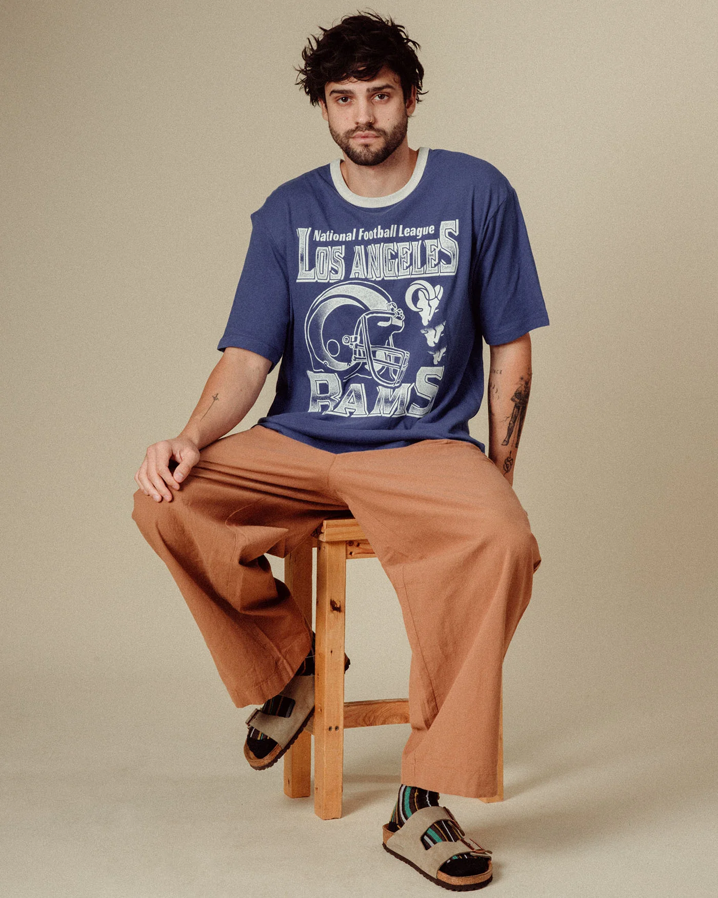 Los Angeles Rams Oversized Ringer Tee - Image 2