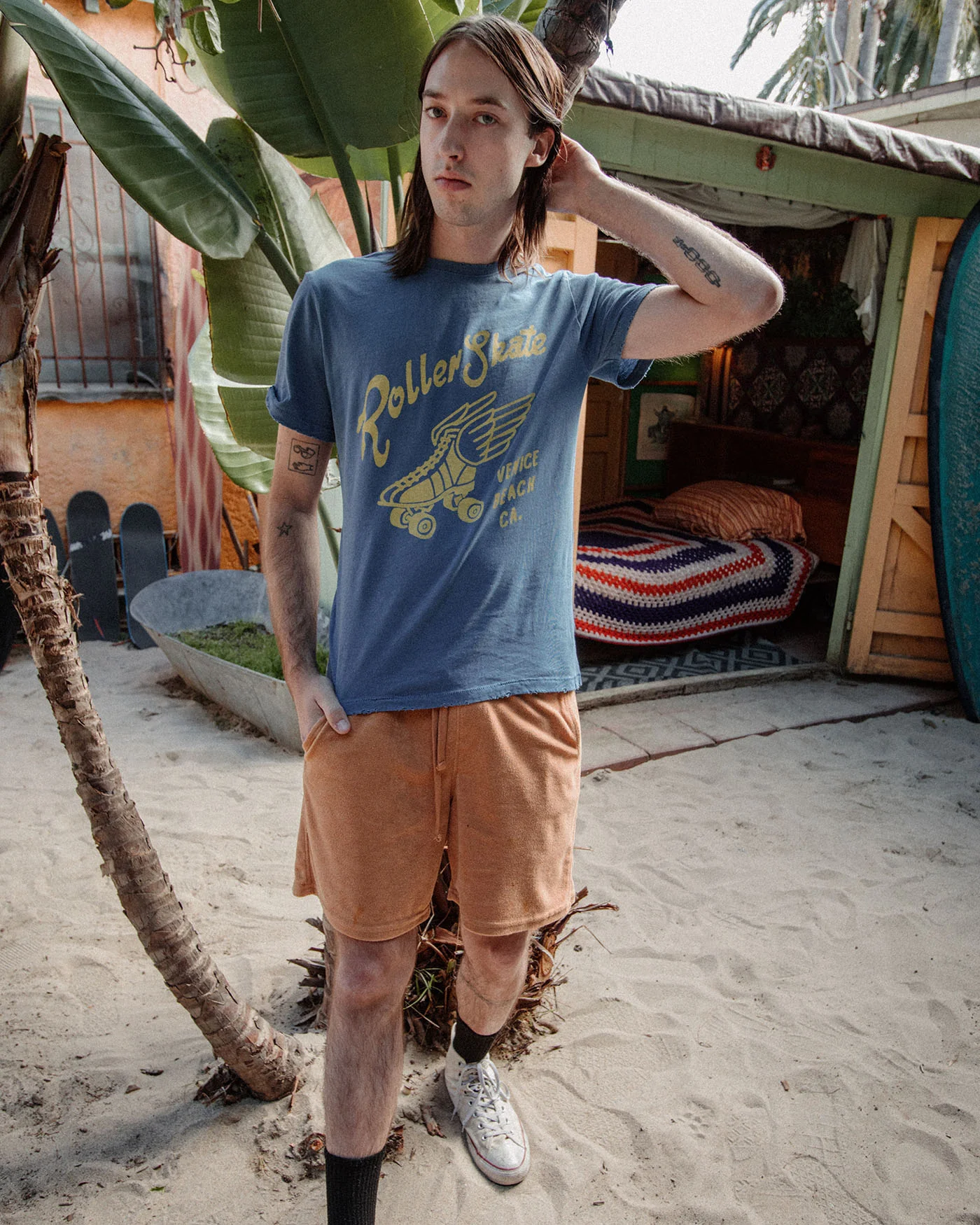 Roller Skate Venice Beach Vintage Tee - Image 3