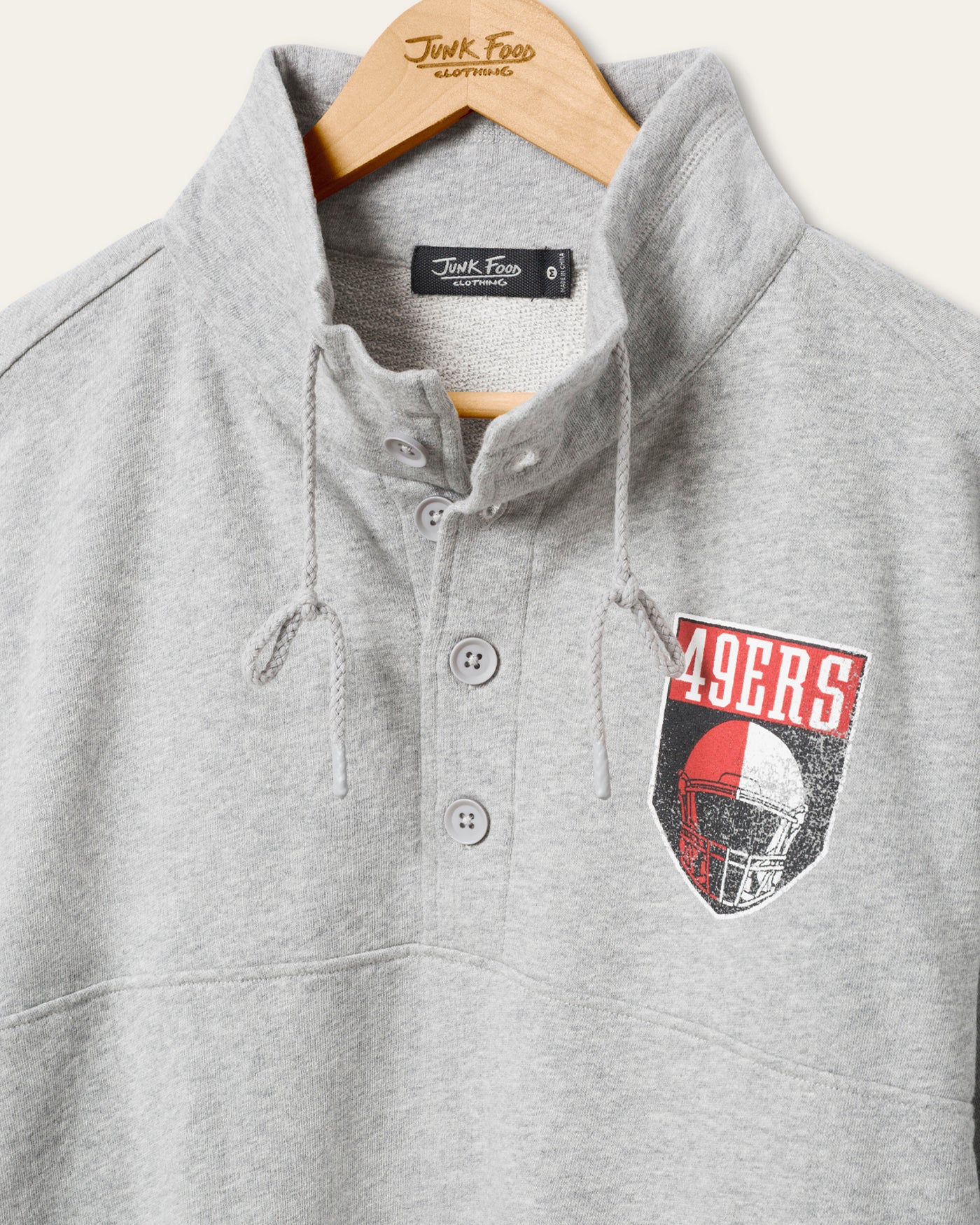 San Francisco 49ers Slant Button Up Fleece - Image 3