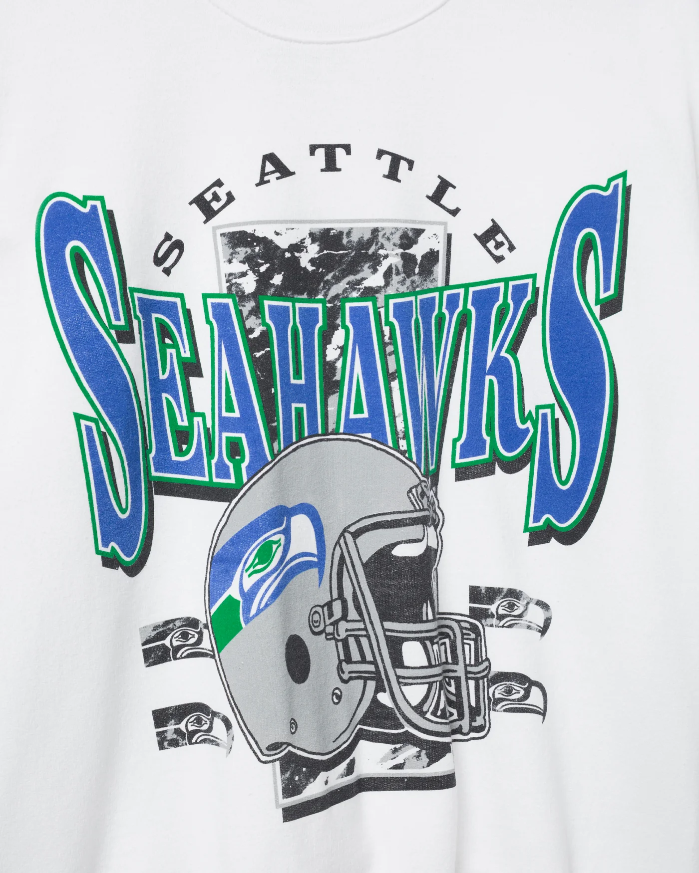 Seattle Seahawks Conversion Flea Market Crew Fleece - Image 3