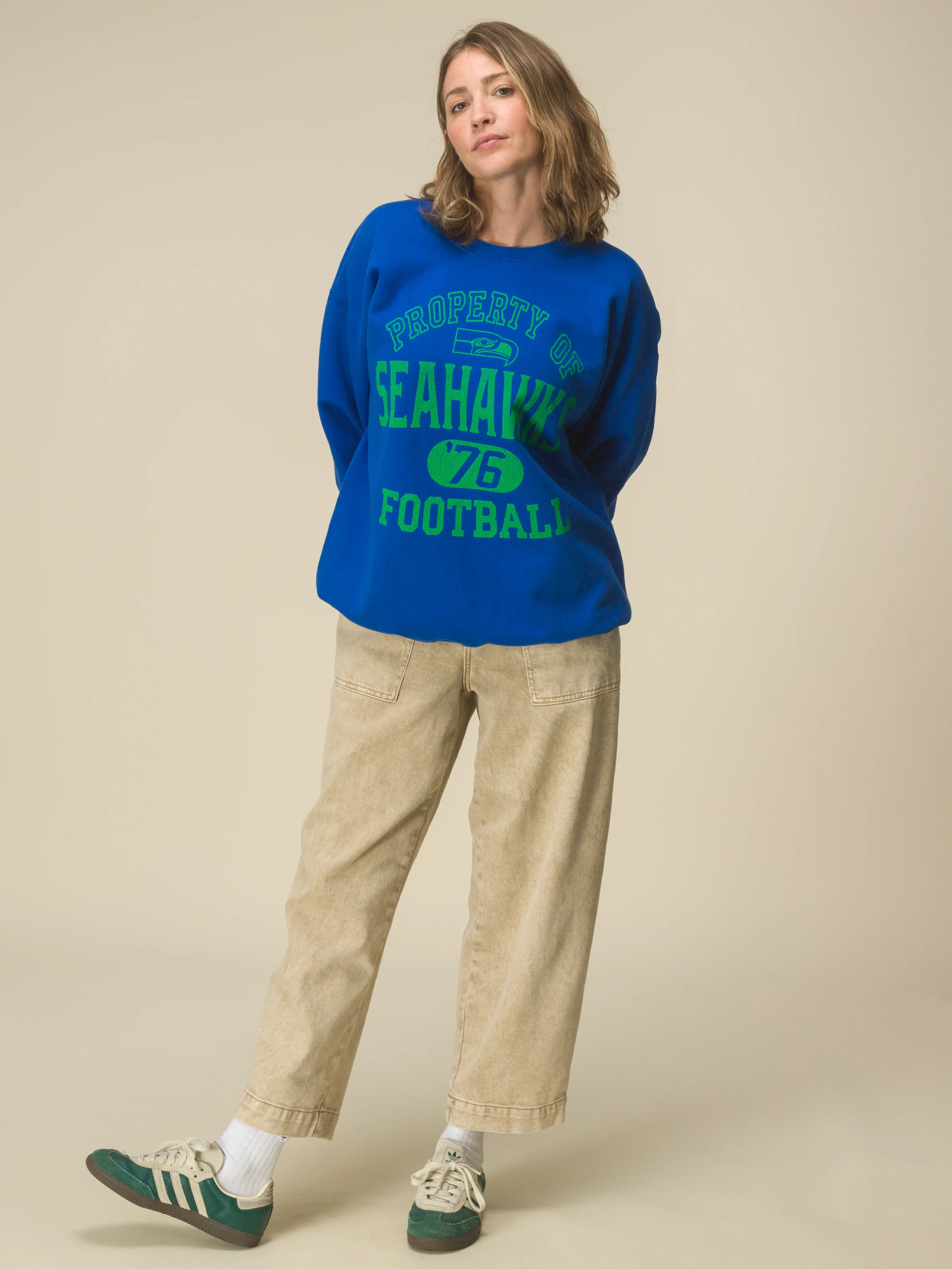 Seattle Seahawks Property Flea Market Crew Fleece - Image 2