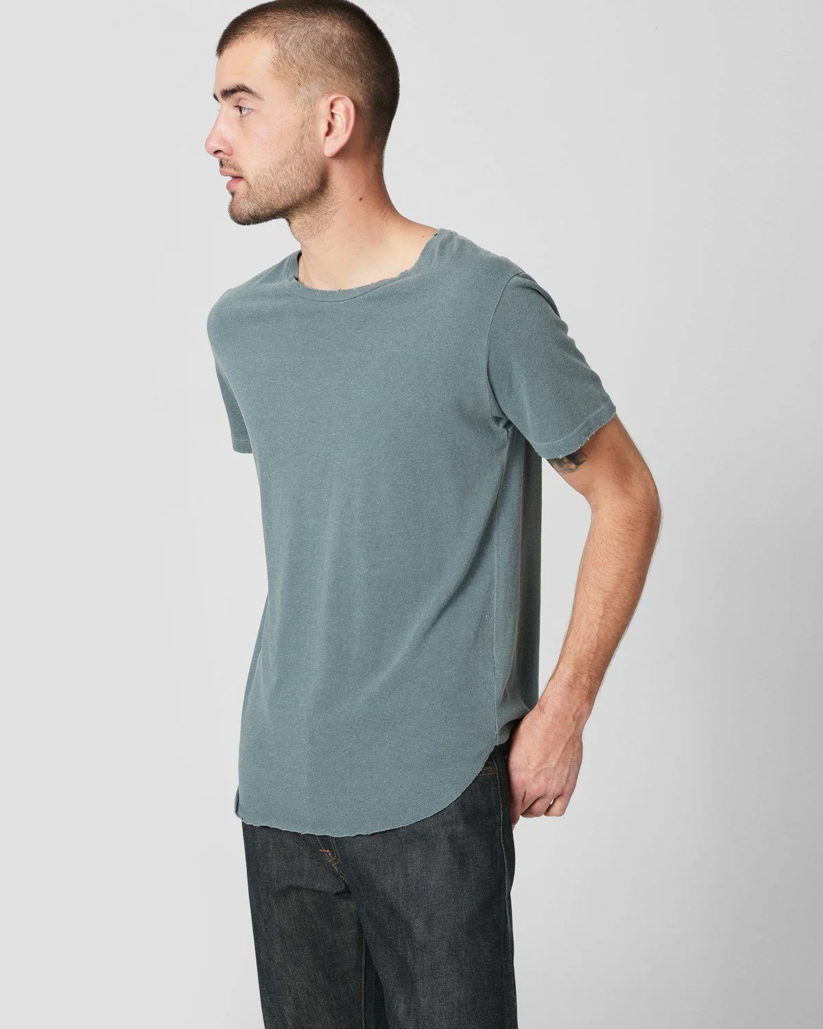 Men's Shirt-Tail Tee - Image 2