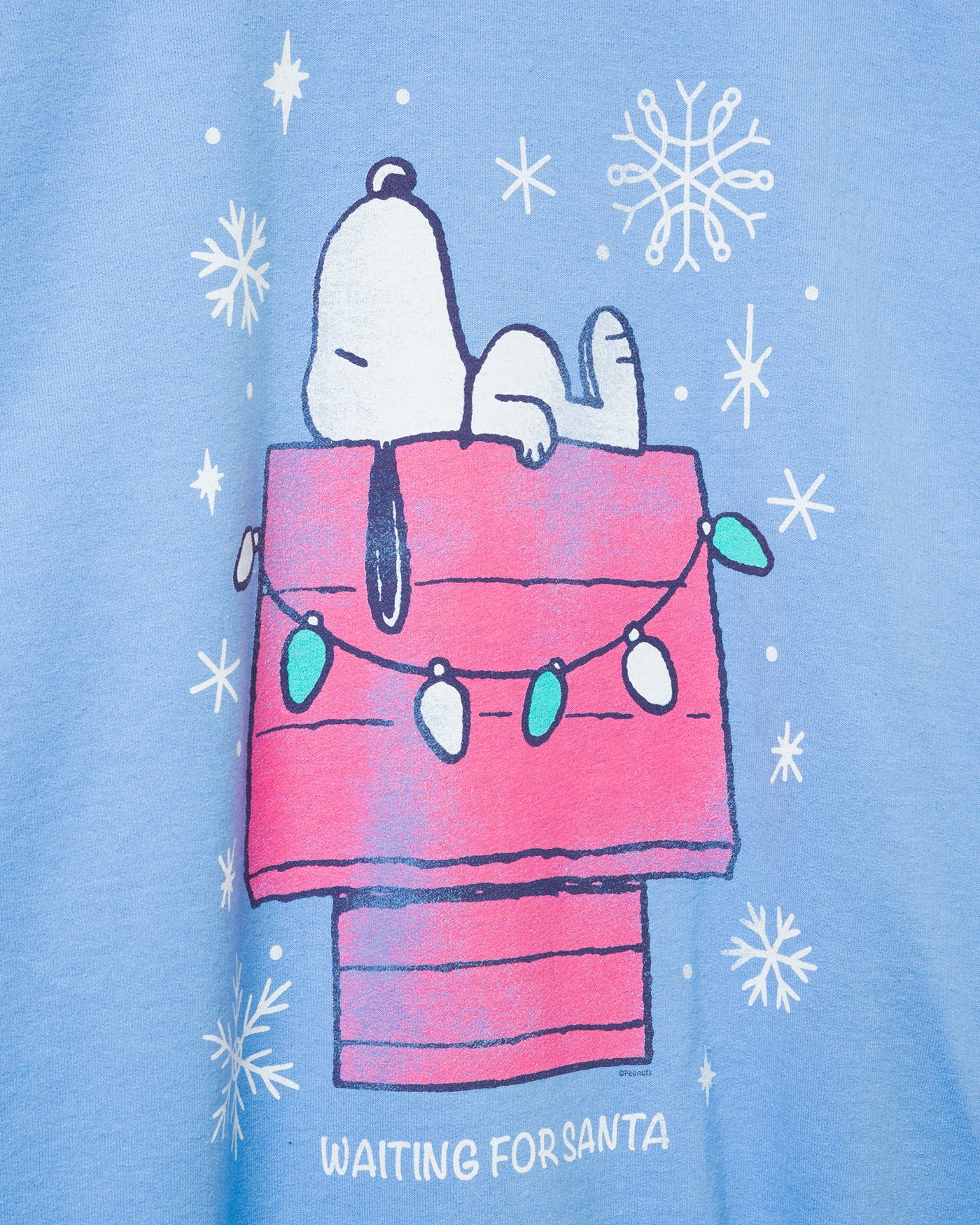 Snoopy Waiting For Santa Flea Market Fleece - Image 3