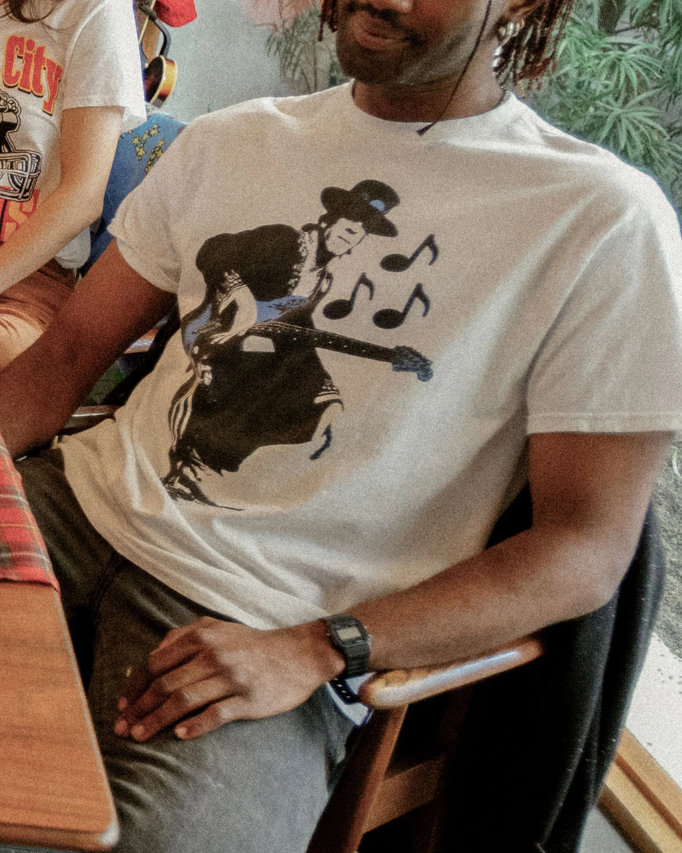 Stevie Ray Vaughan Guitar Flea Market Tee - Image 3