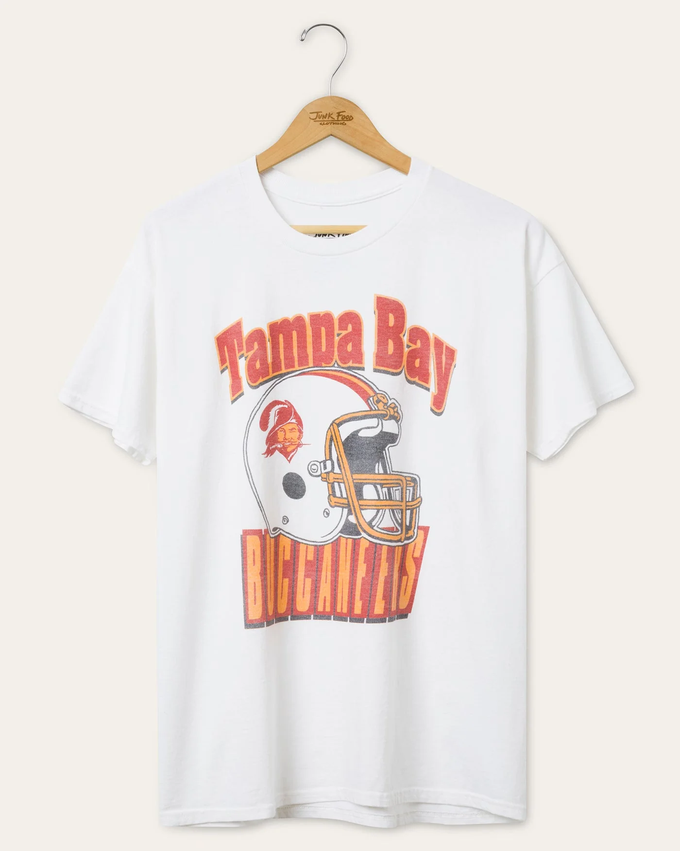 Tampa Bay Buccaneers Throwback Helmet Flea Market Tee
