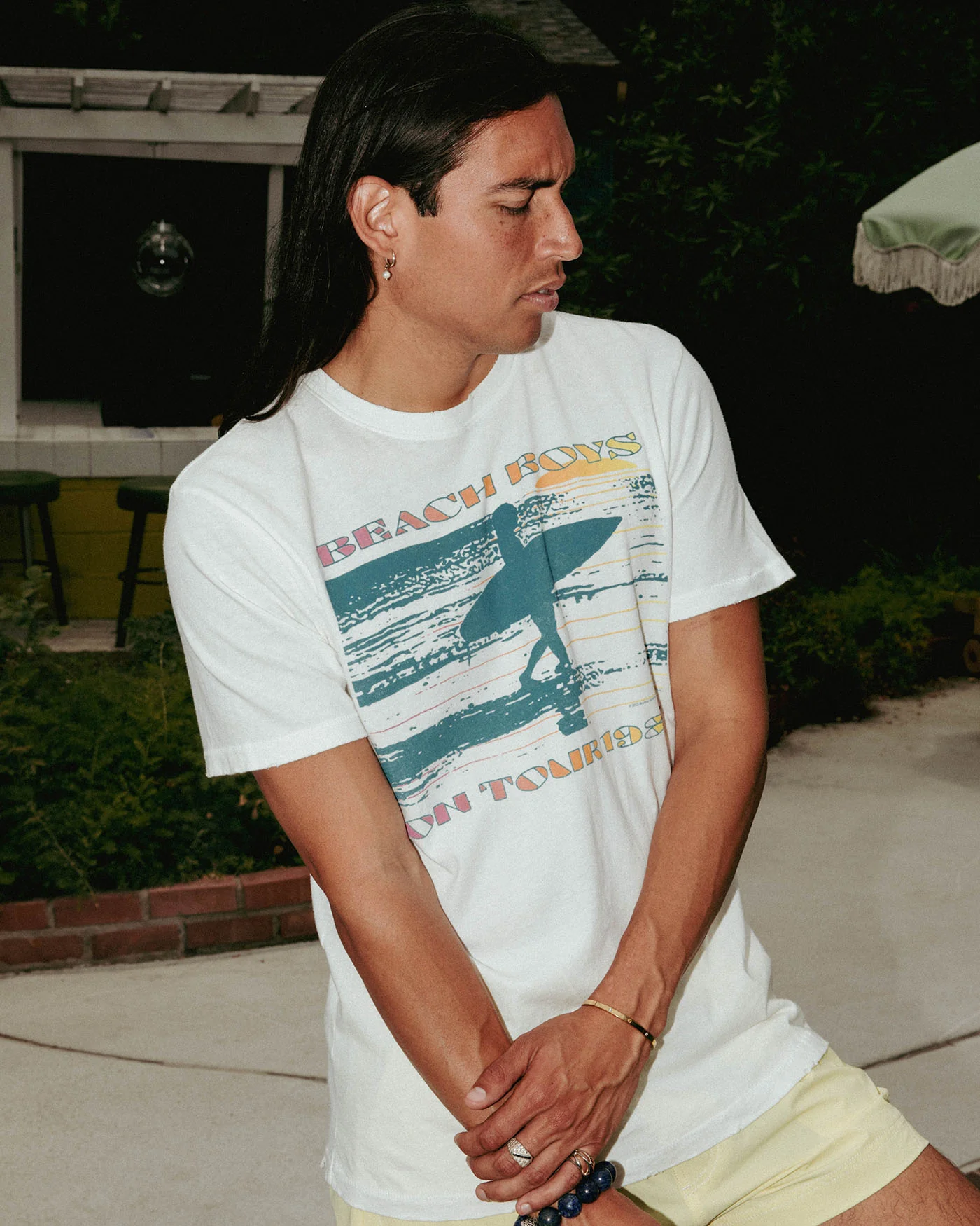 The Beach Boys on Tour 1985 Vintage Tee - Image 3