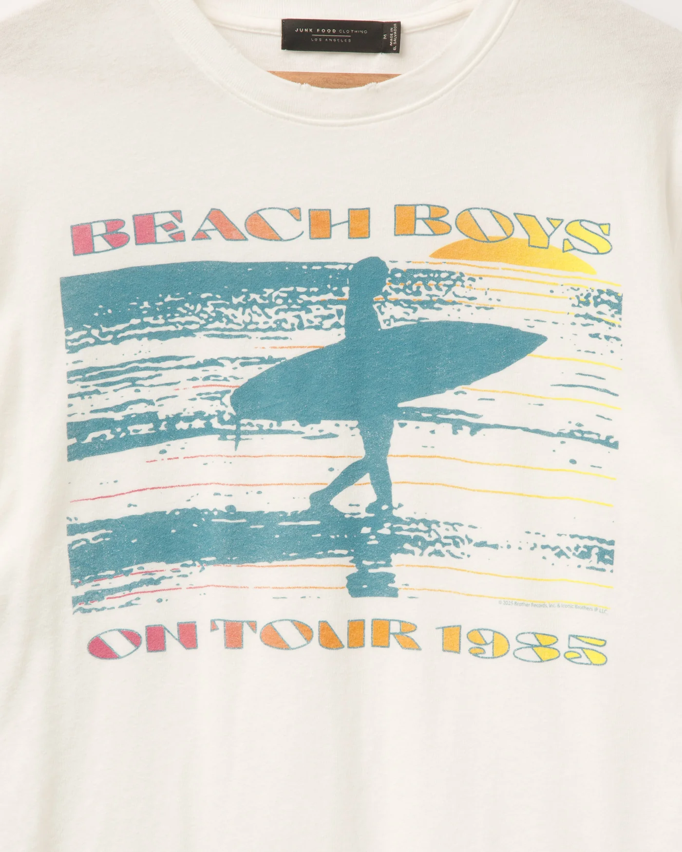 The Beach Boys on Tour 1985 Vintage Tee - Image 5