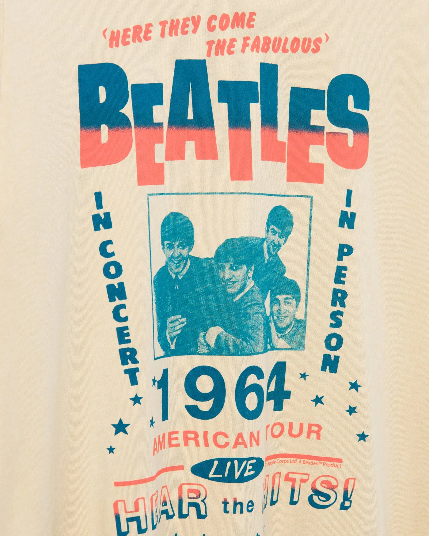 The Beatles 1964 Tour Vintage Tee - Image 4