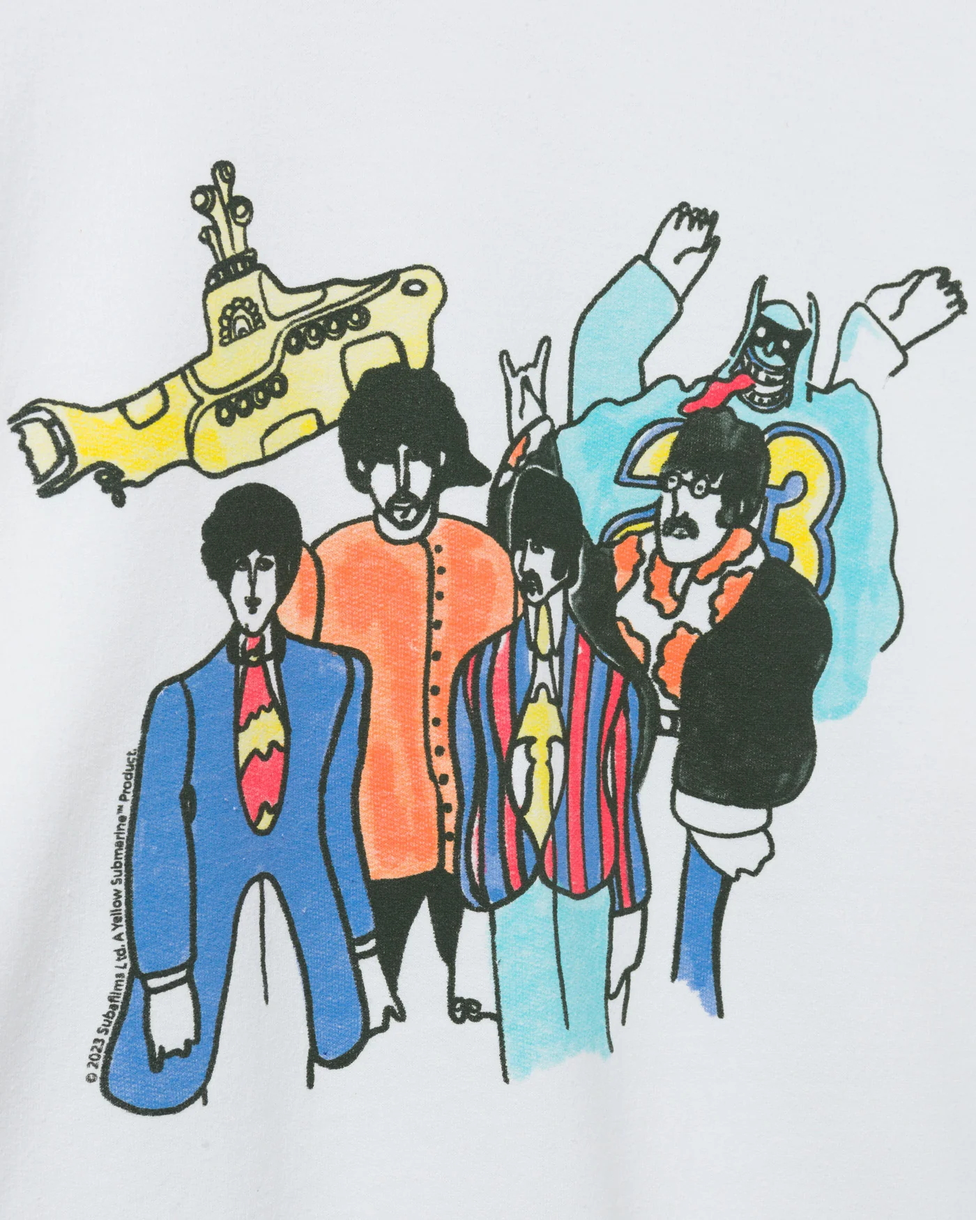 The Beatles Yellow Submarine Cartoon Flea Market Fleece - Image 3