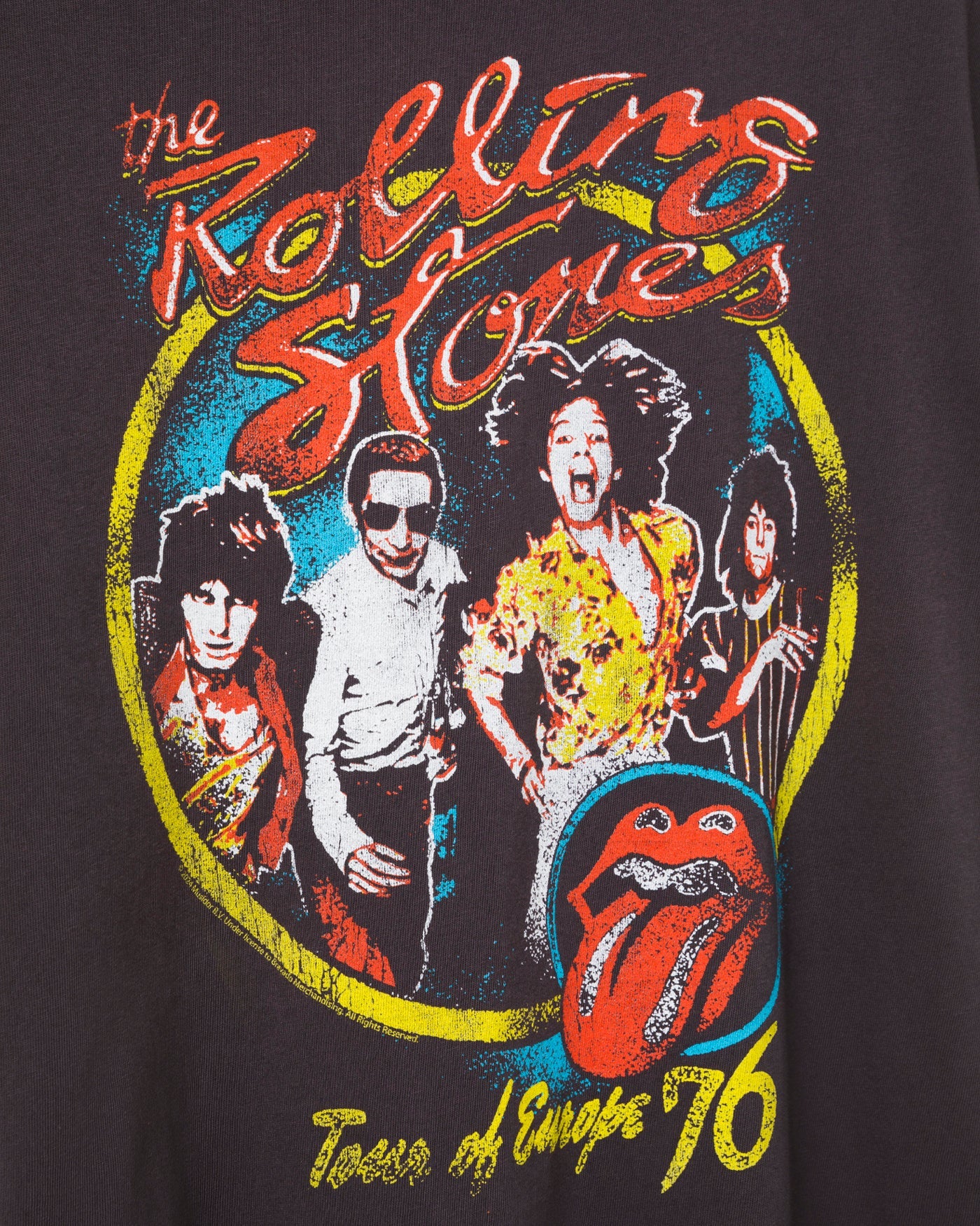 The Rolling Stones Europe '76 Vintage Tee - Image 5