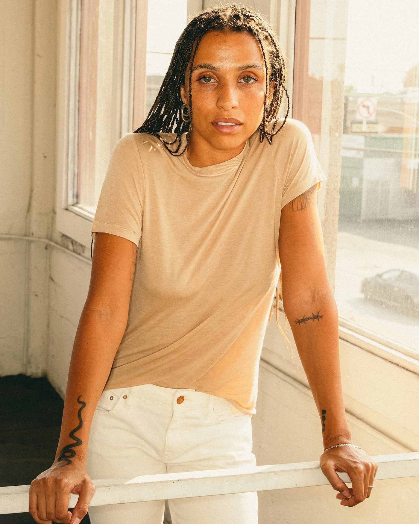 Women's Vintage Tissue Tee - Image 3