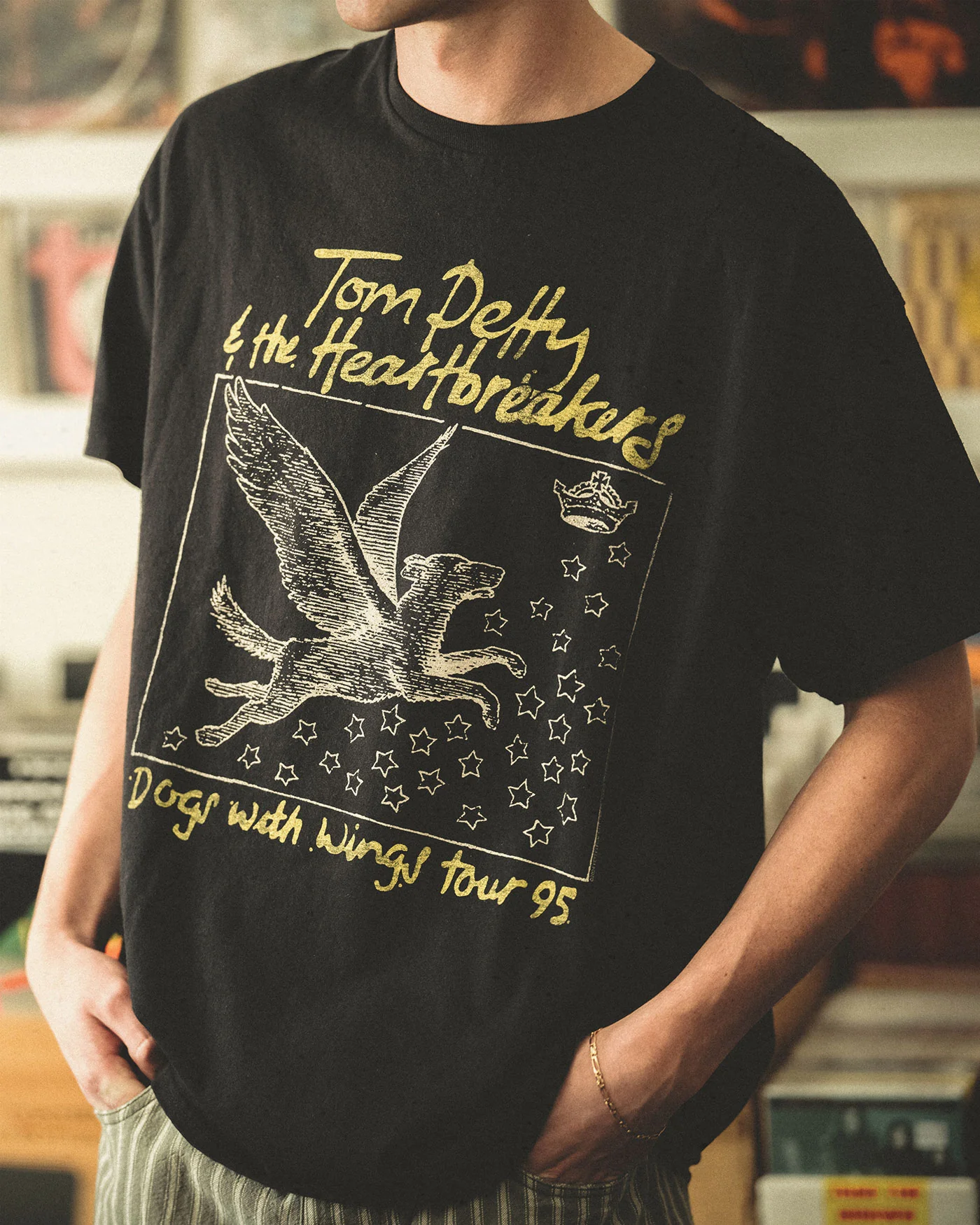 Tom Petty Dogs With Wings Tour '95 Flea Market Tee - Image 3