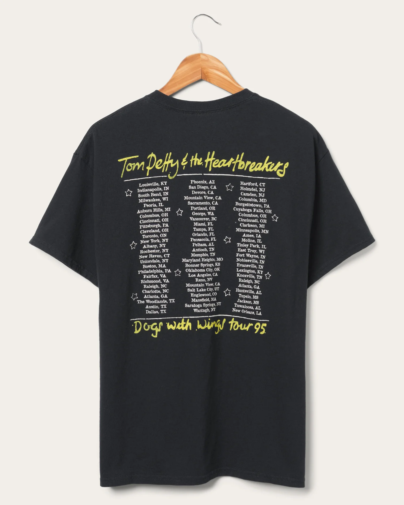 Tom Petty Dogs With Wings Tour '95 Flea Market Tee - Image 5