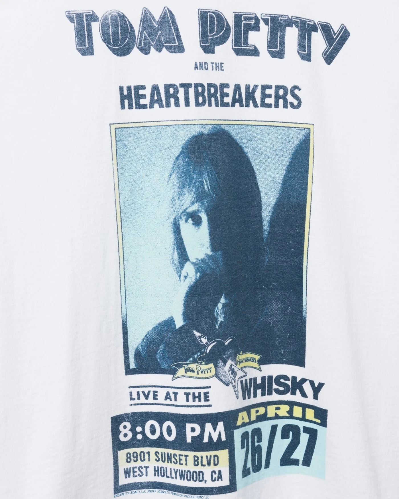 Tom Petty Live at the Whisky Flea Market Tee - Image 4
