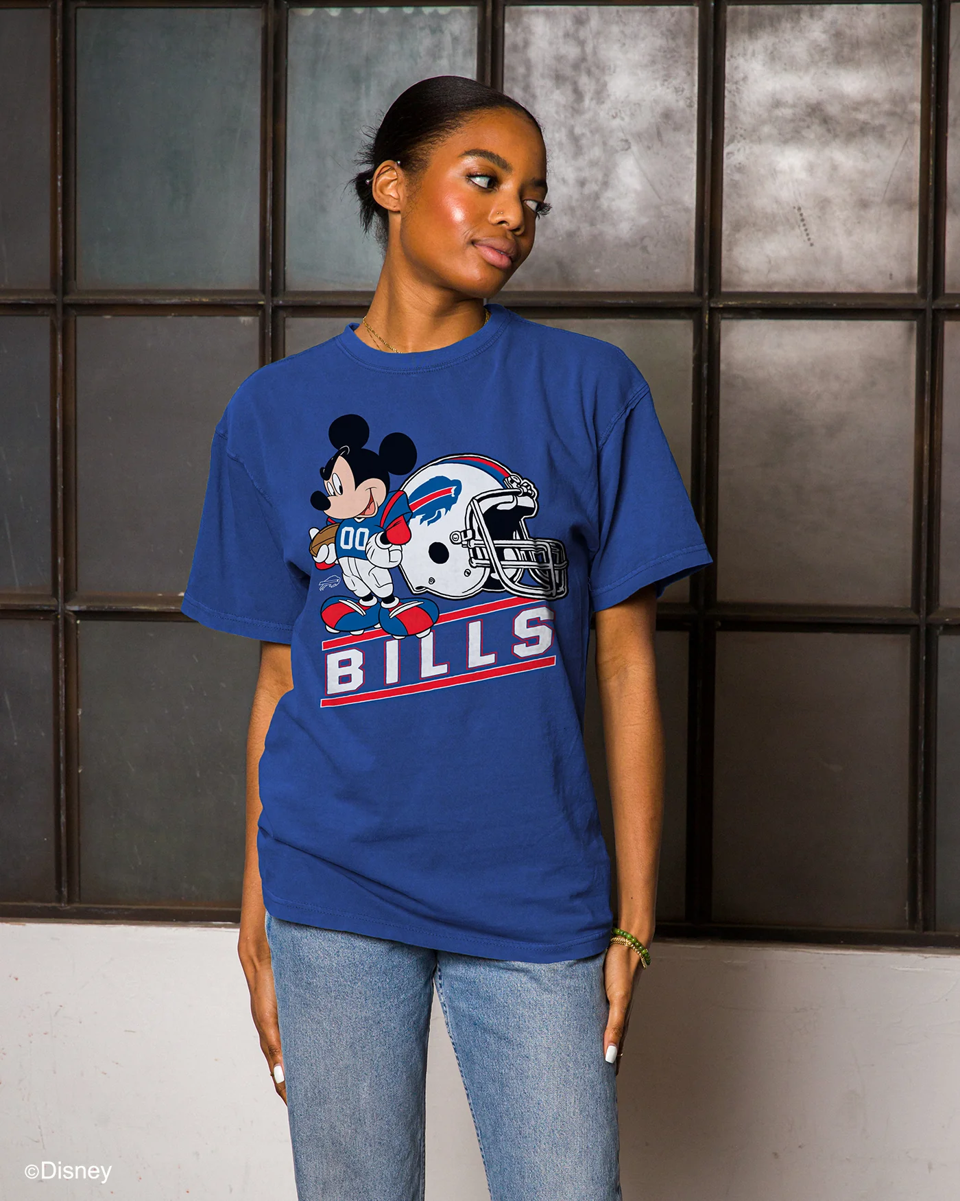 Bills Disney Mickey Came to Play Fan Tee - Image 2
