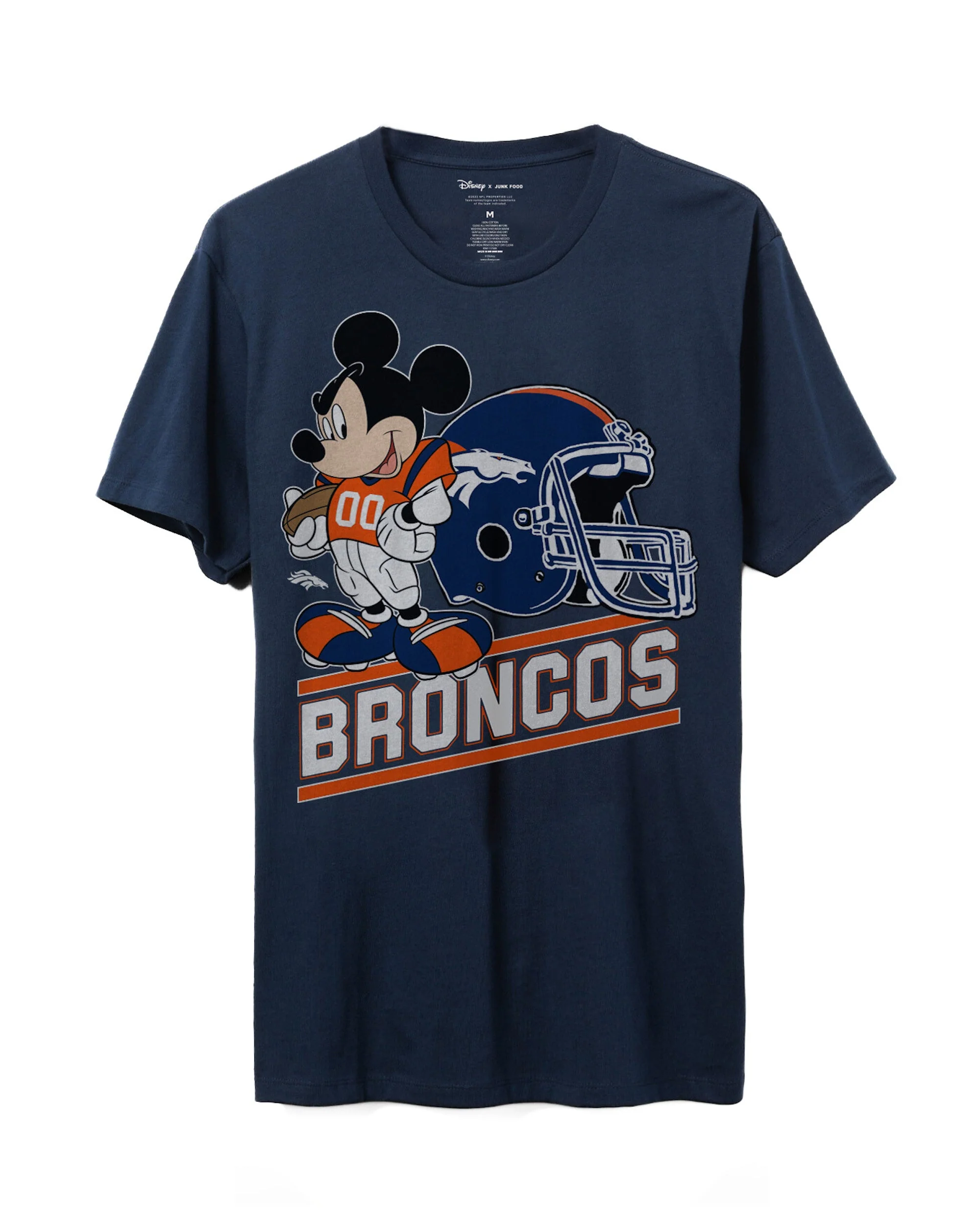 Broncos Disney Mickey Came to Play Fan Tee