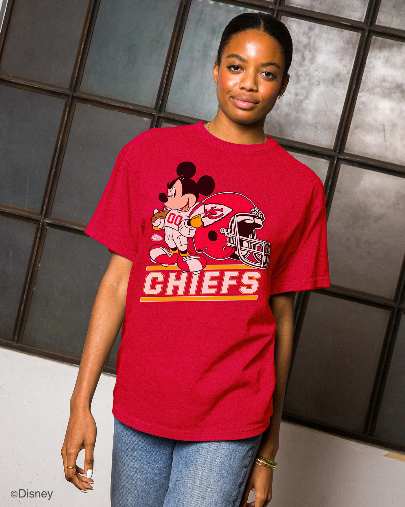 Chiefs Disney Mickey Came to Play Fan Tee - Image 2
