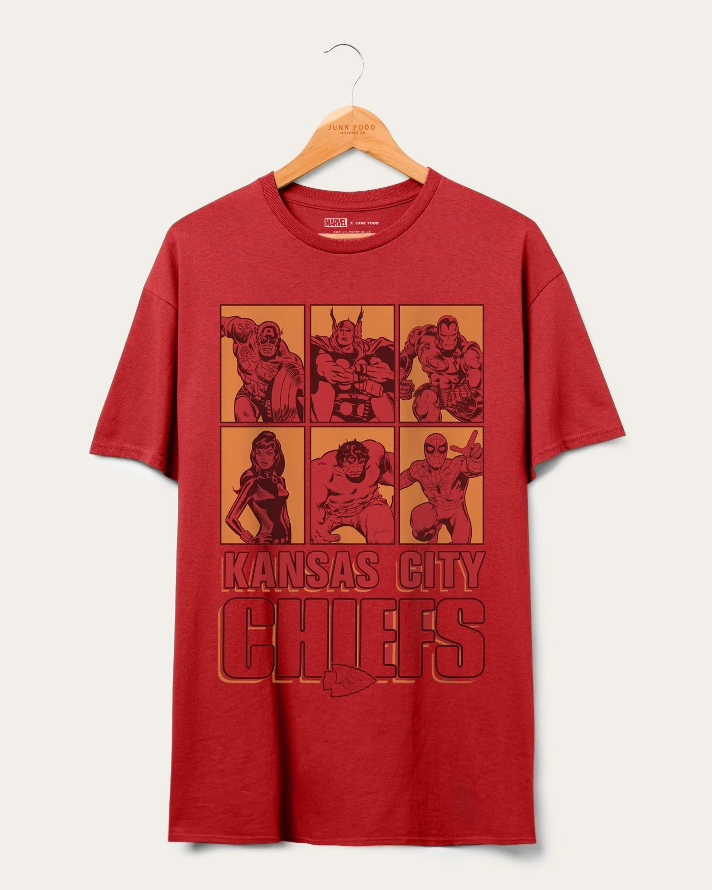 Chiefs Marvel The Avengers Line Up Tee