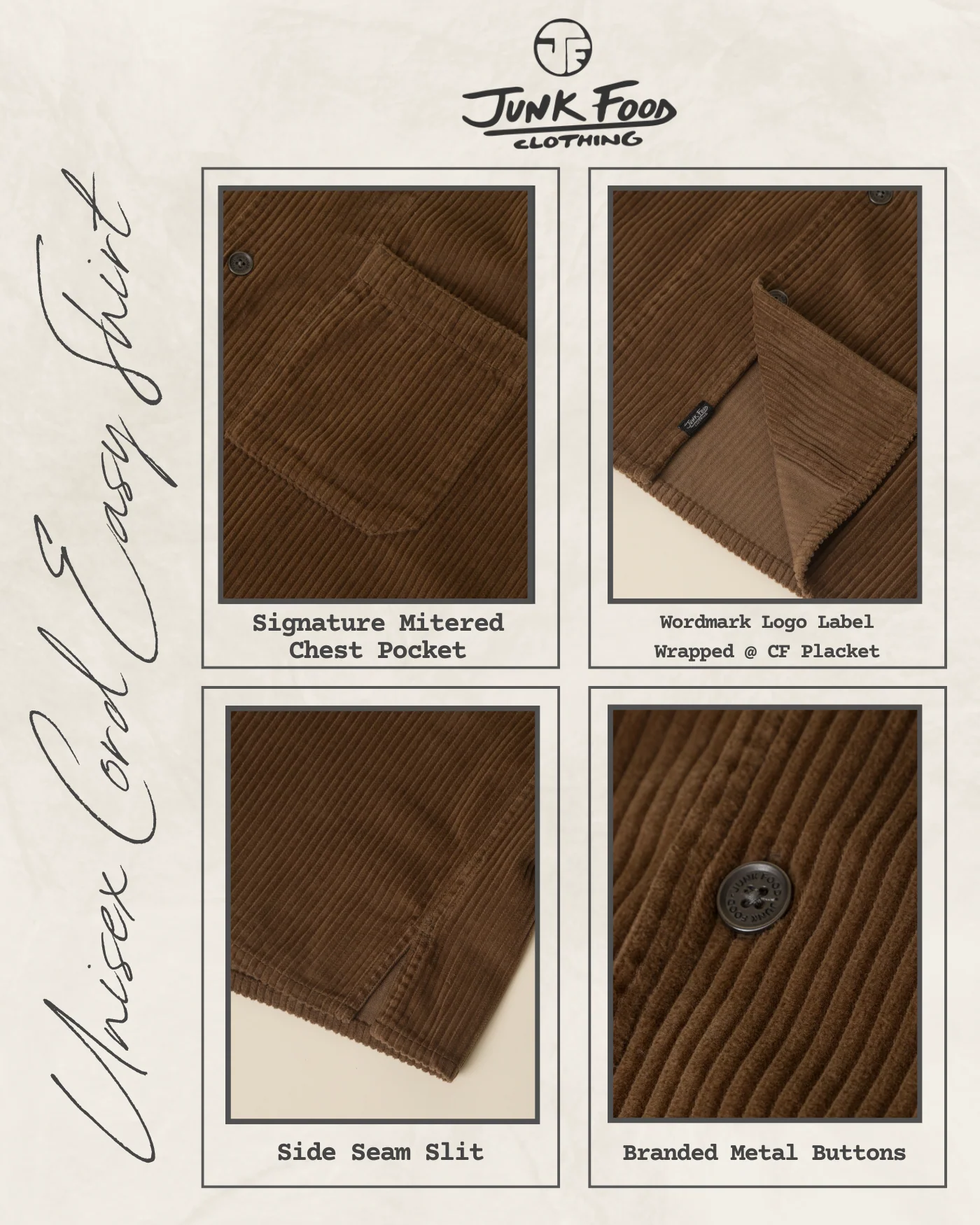 Unisex Cord Easy Shirt - Image 11