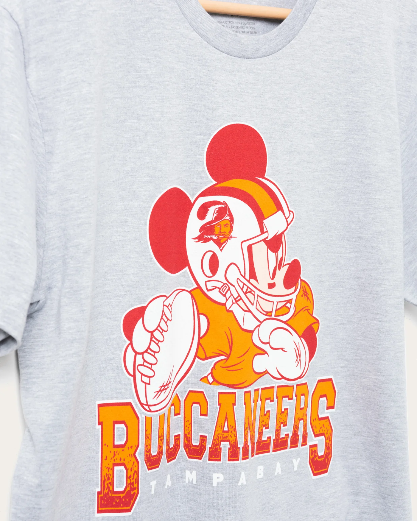 Unisex Disney x Junk Food x NFL Mickey Quarterback Buccaneers Tee - Image 3