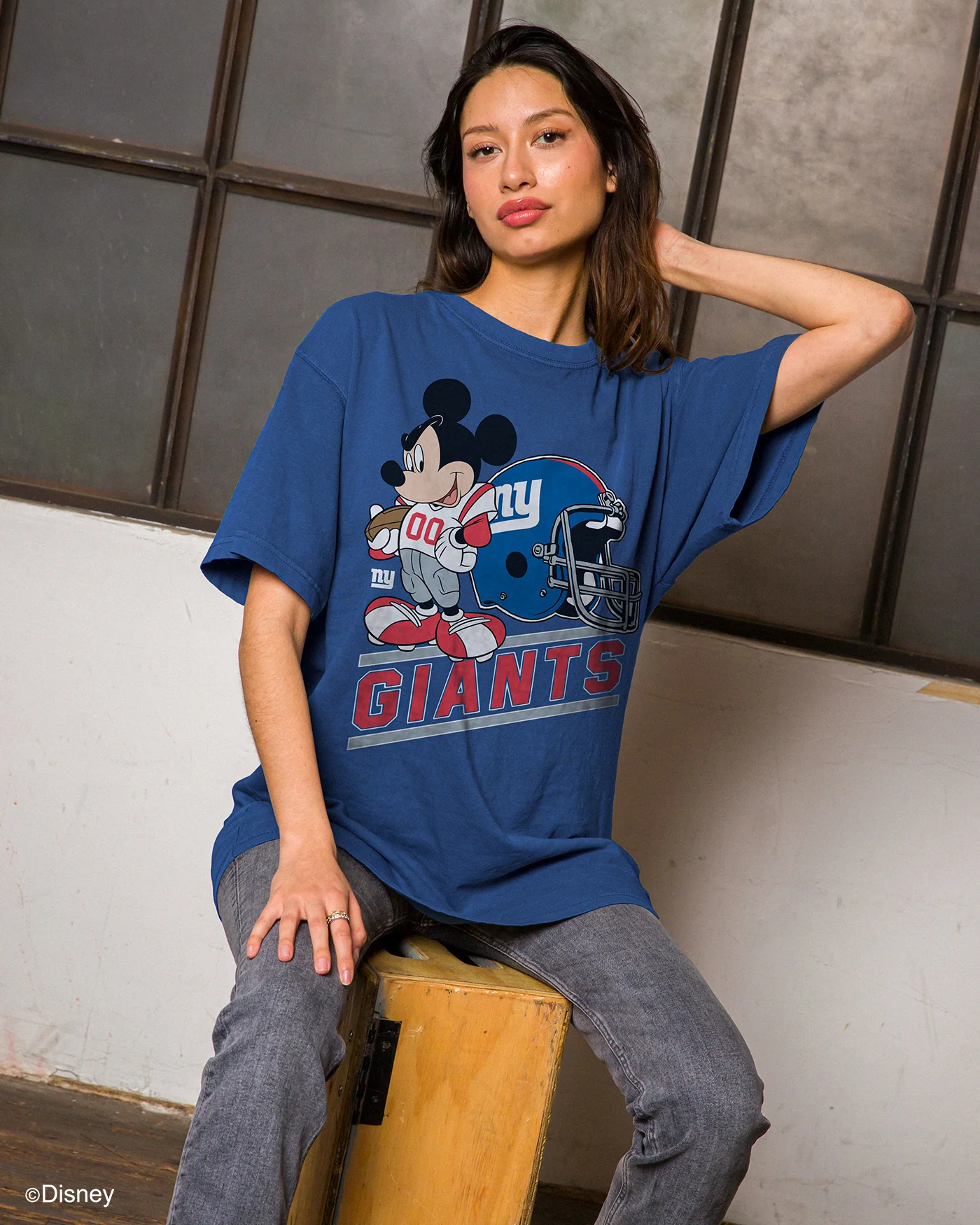 Giants Disney Mickey Came to Play Fan Tee - Image 2