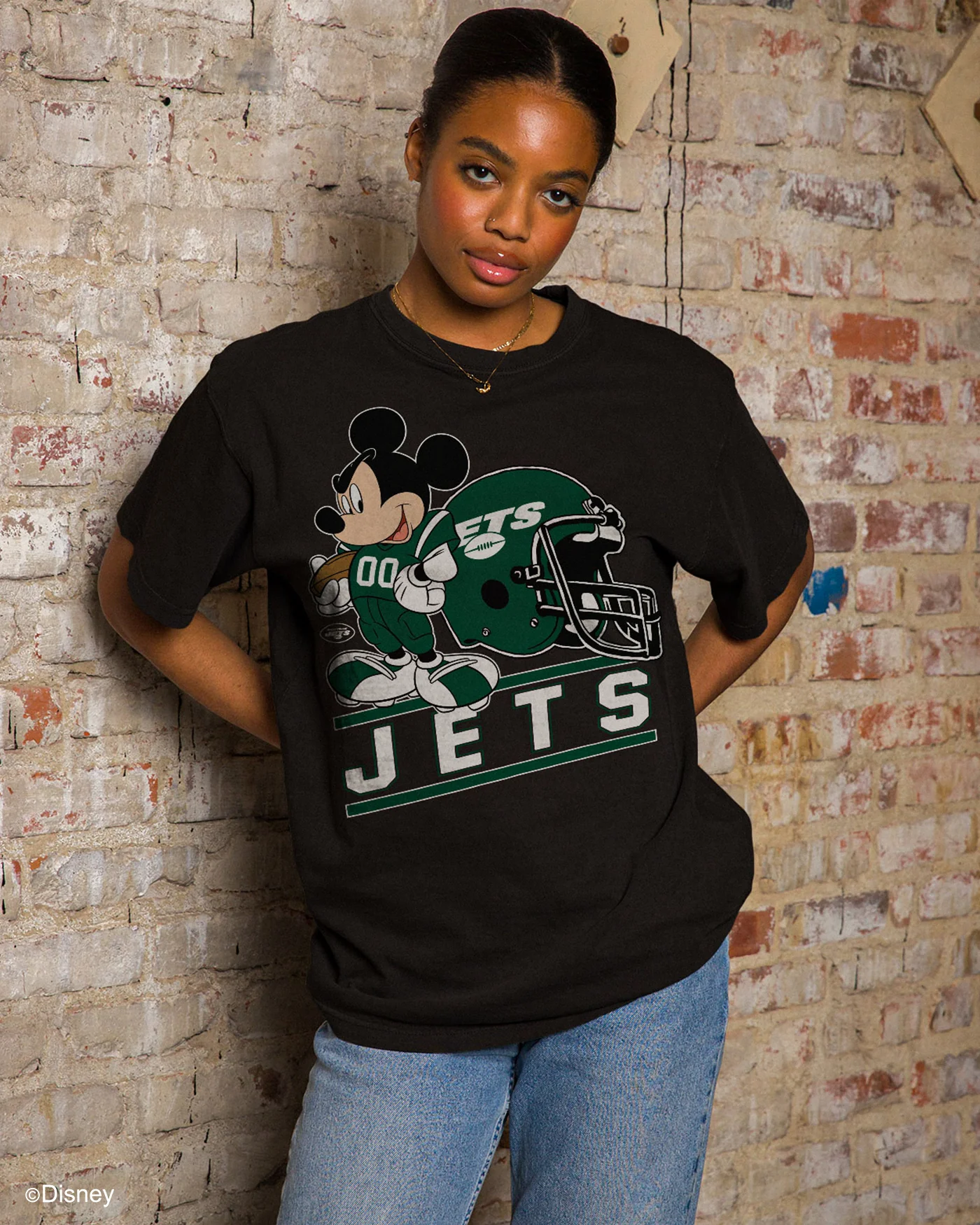 Jets Disney Mickey Came to Play Fan Tee - Image 2
