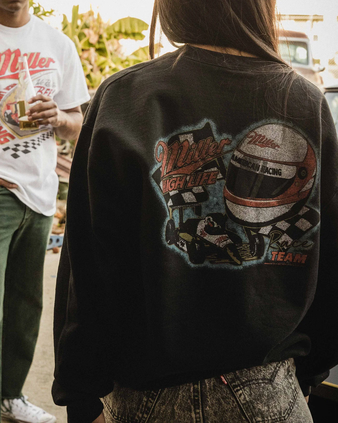 Unisex Miller High Life Racing Pit Flea Market Fleece - Image 3