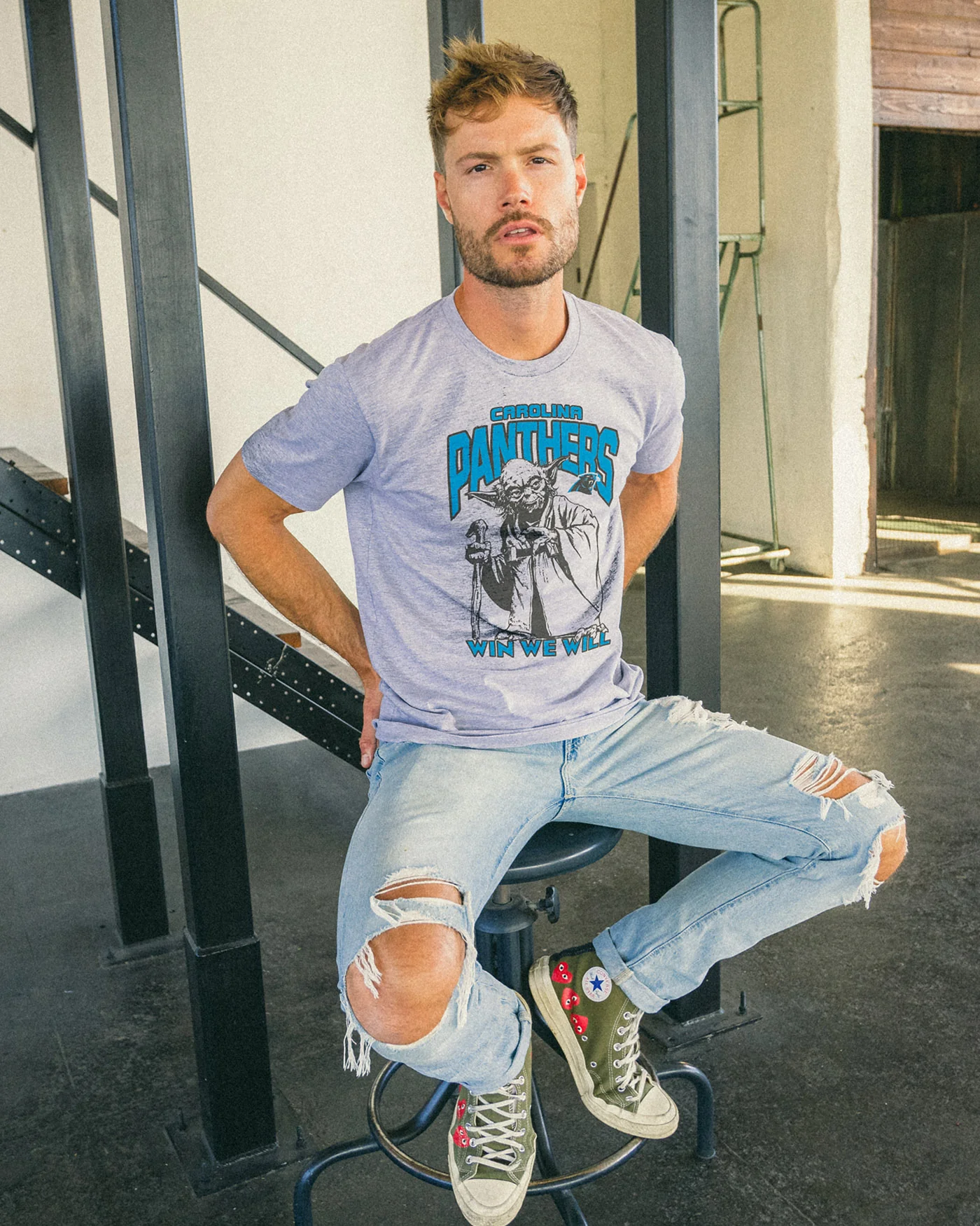 Panthers Star Wars™ Yoda™ Win We Will Tee - Image 2
