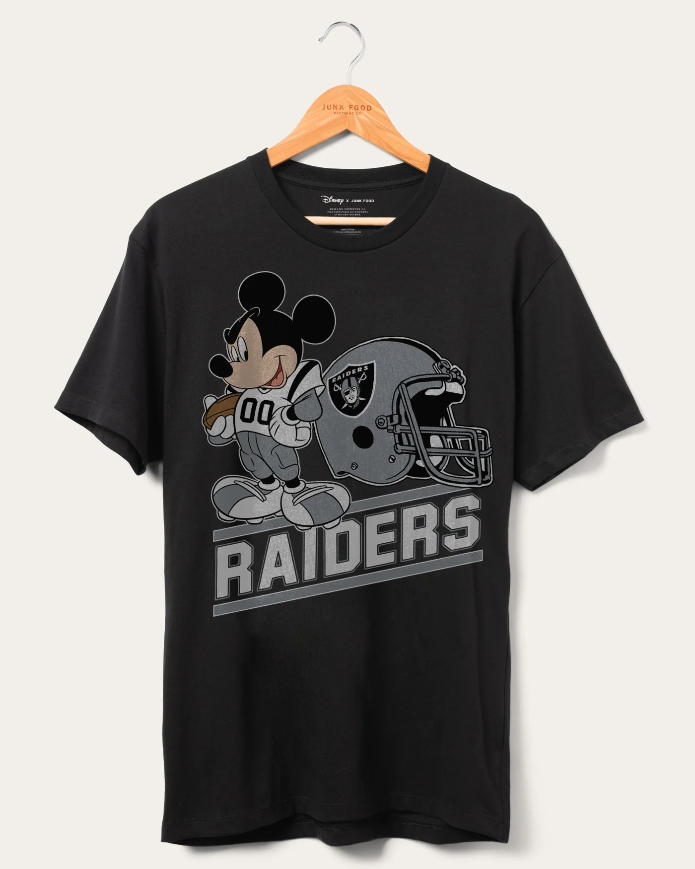 Raiders Disney Mickey Came to Play Fan Tee - Image 3