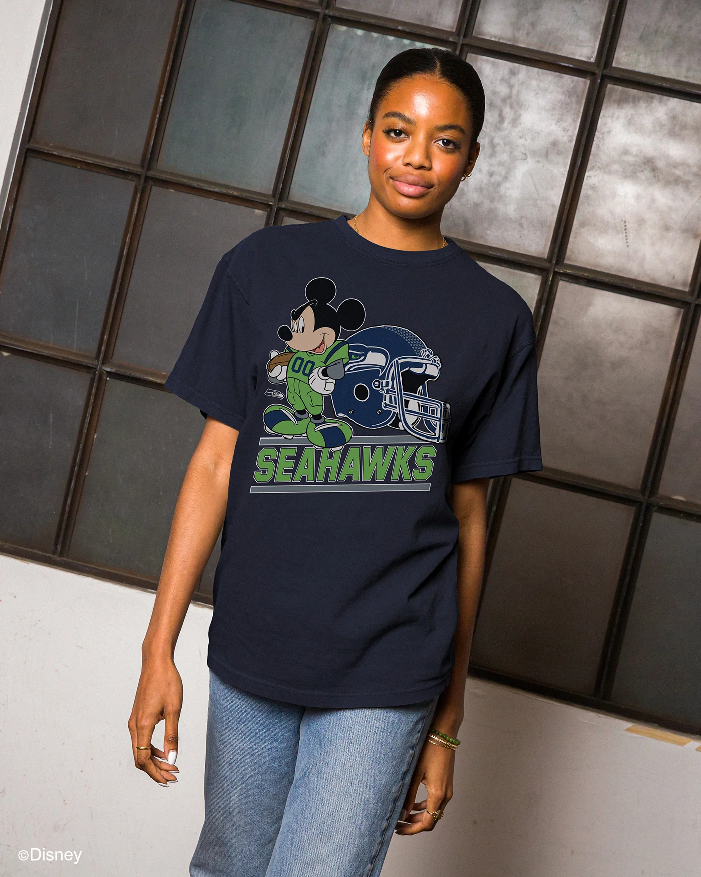 Seahawks Disney Mickey Came to Play Fan Tee - Image 2