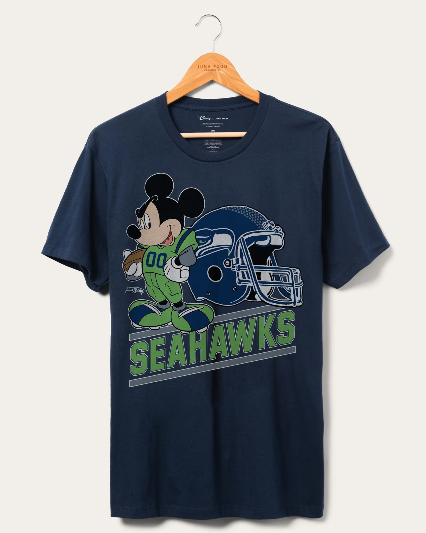 Seahawks Disney Mickey Came to Play Fan Tee - Image 3